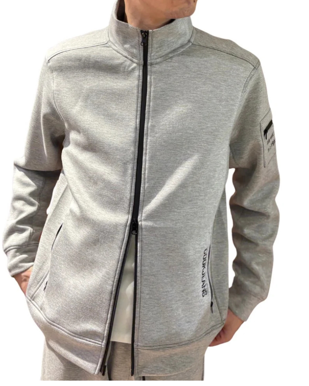 スタンド襟ジップジャケット UNISEX