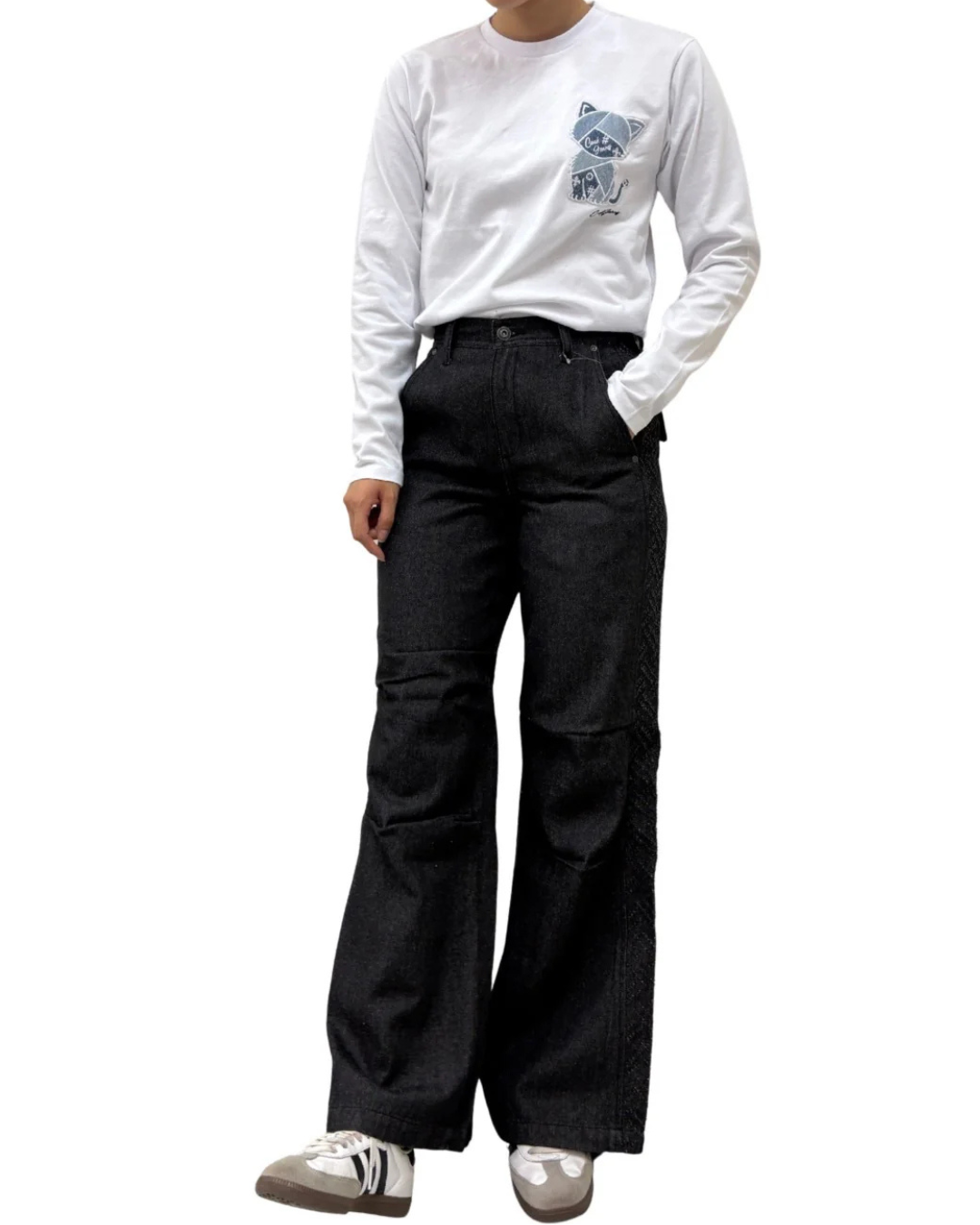 NACHIサイド切替膝タックパンツ WOMEN