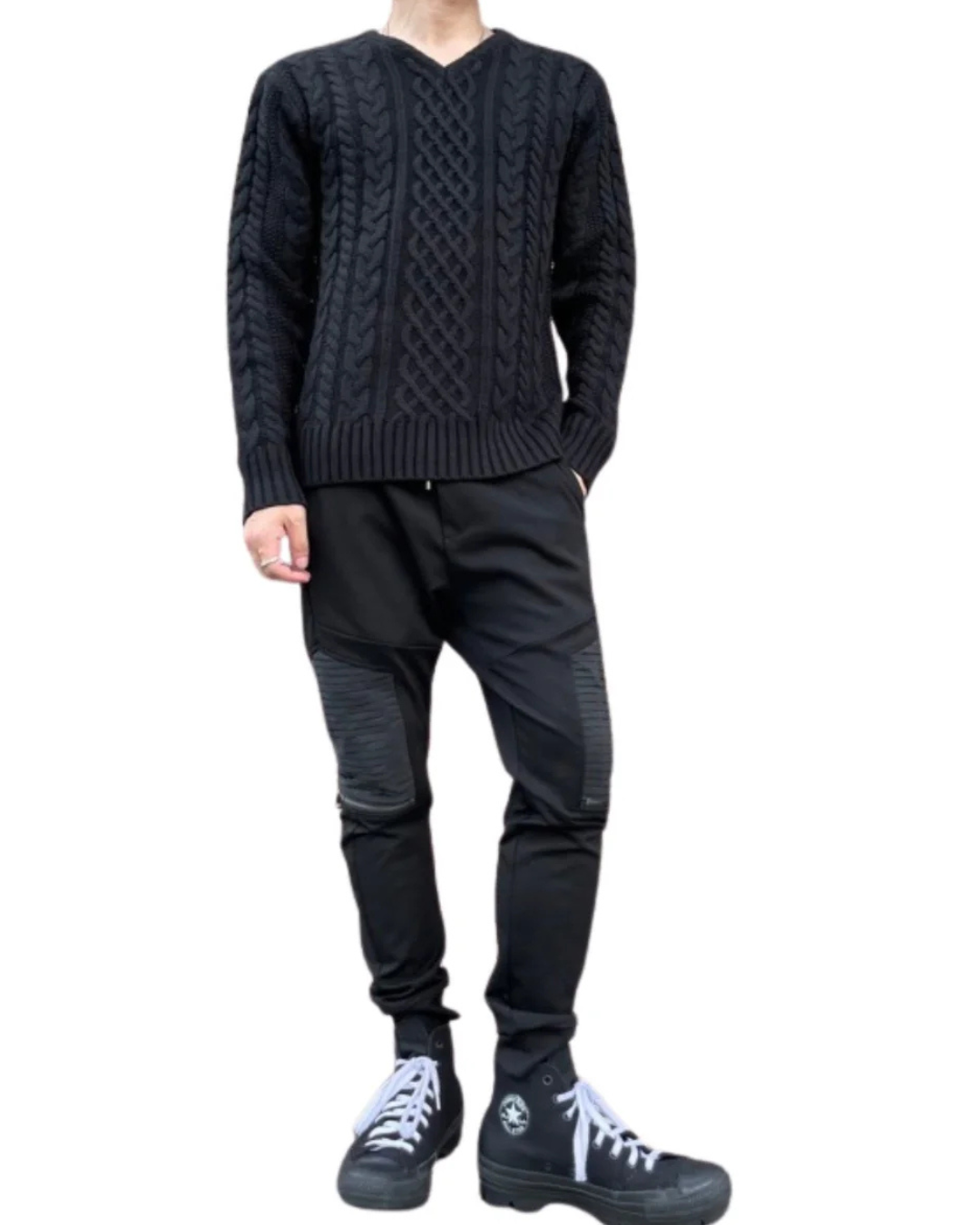 アクリルケーブルVニット UNISEX