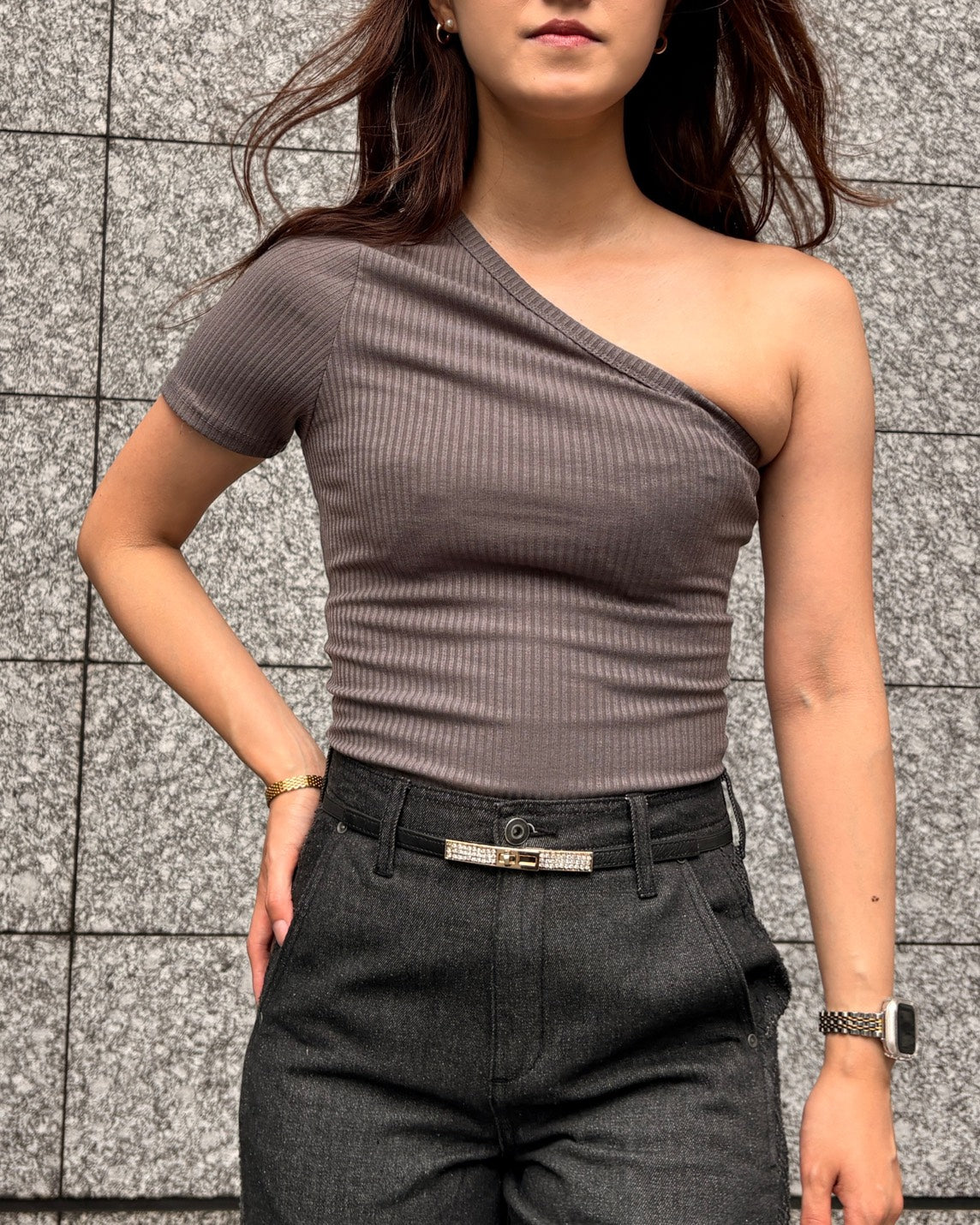 WOMEN 165cm チャコール/サイズF着用