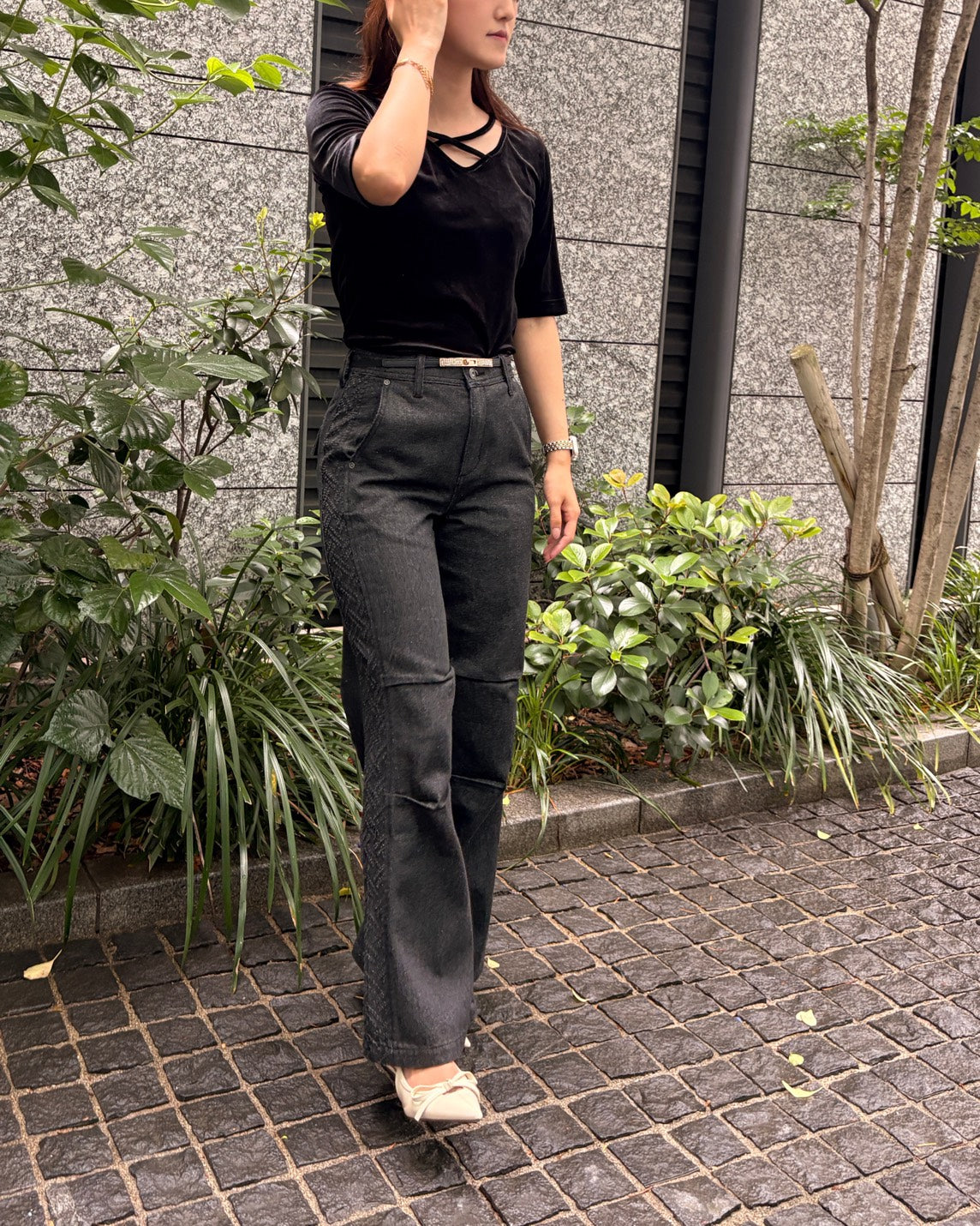 ベロア2WAYトップス WOMEN