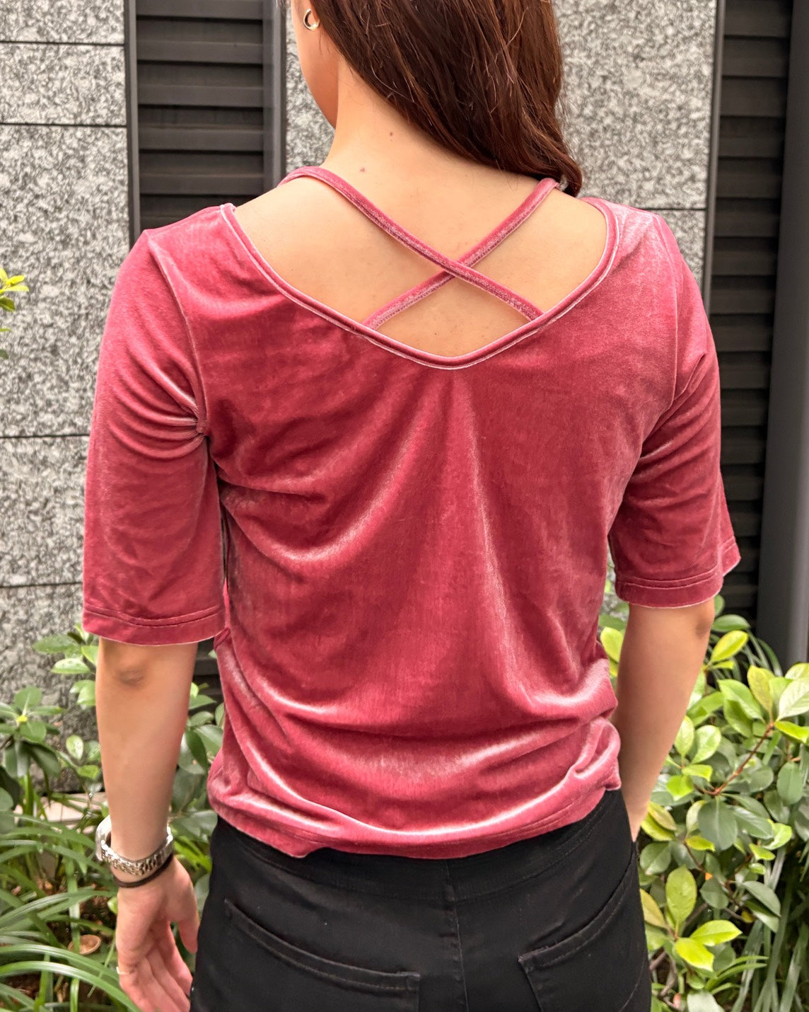 ベロア2WAYトップス WOMEN
