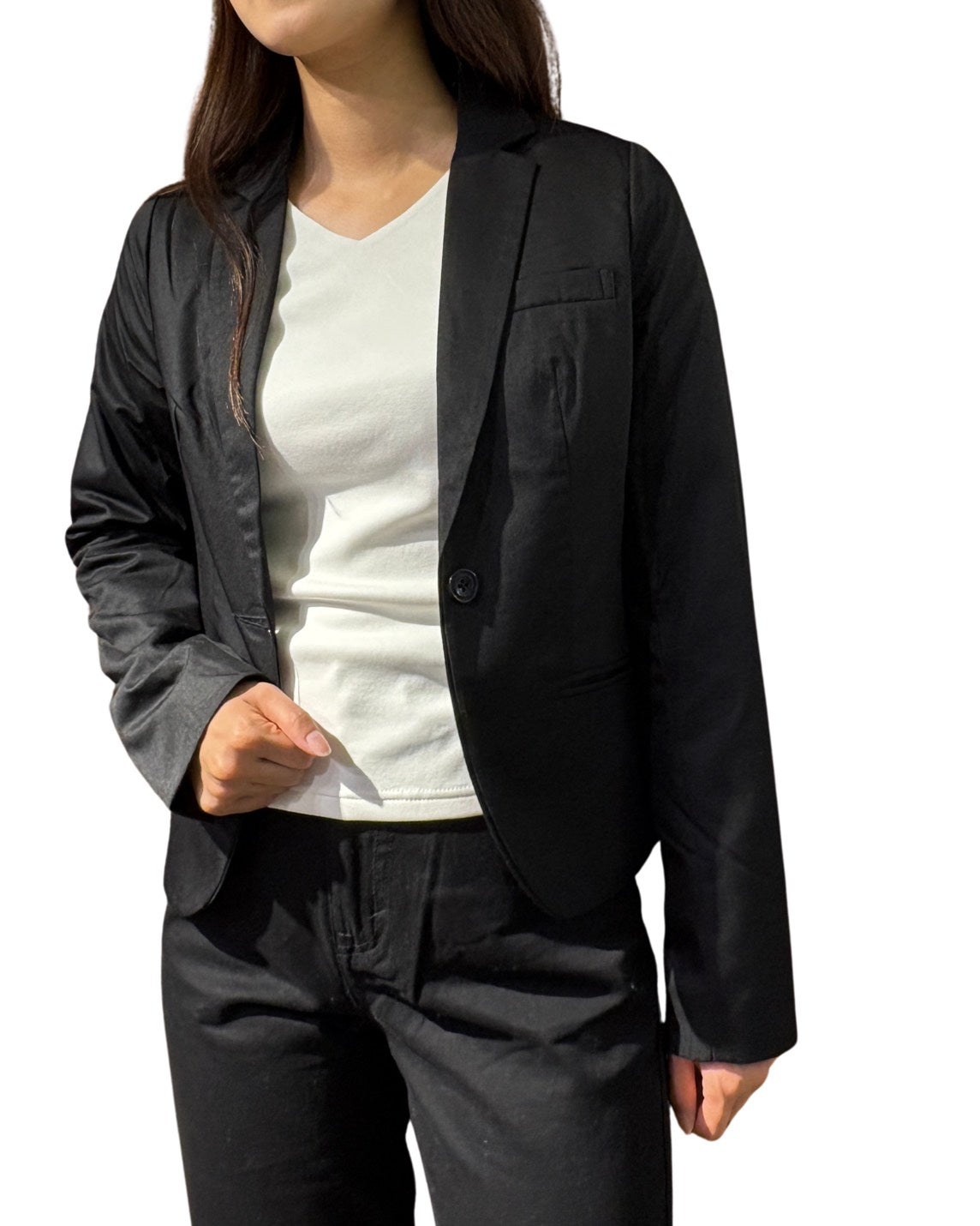 WOMEN 165cm ブラック/Fサイズ着用