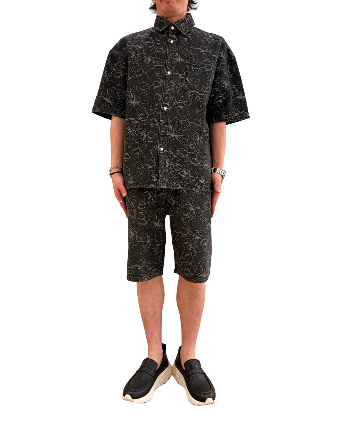 フラワーデニムシャツ MEN