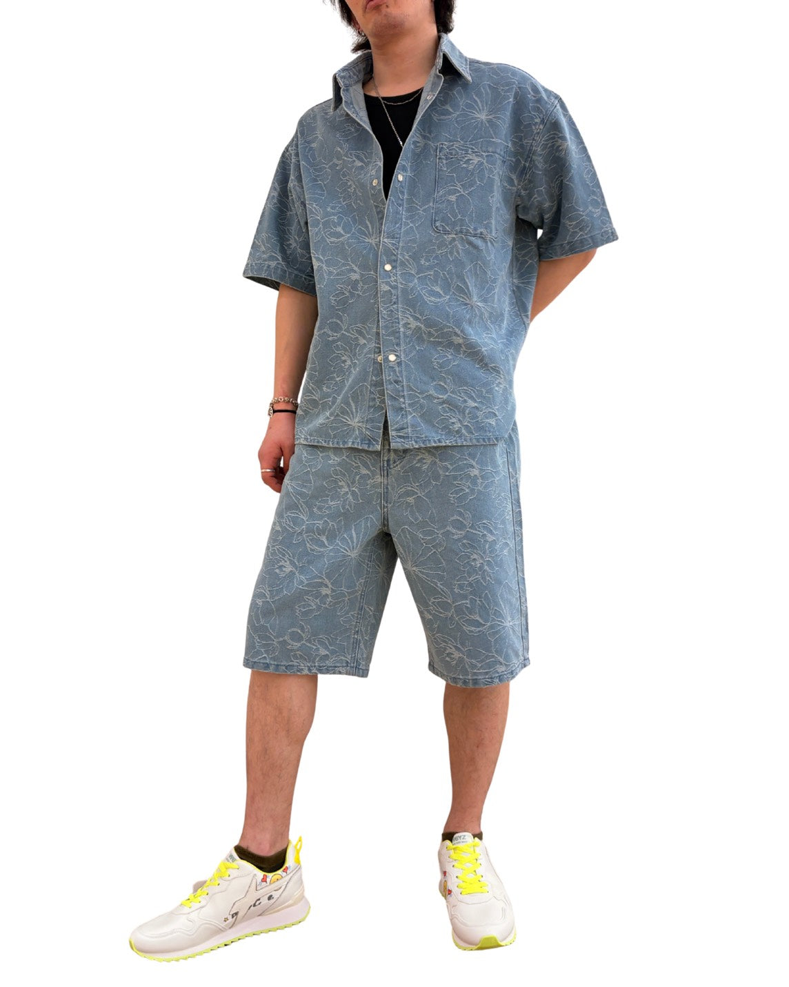 フラワーデニムシャツ MEN