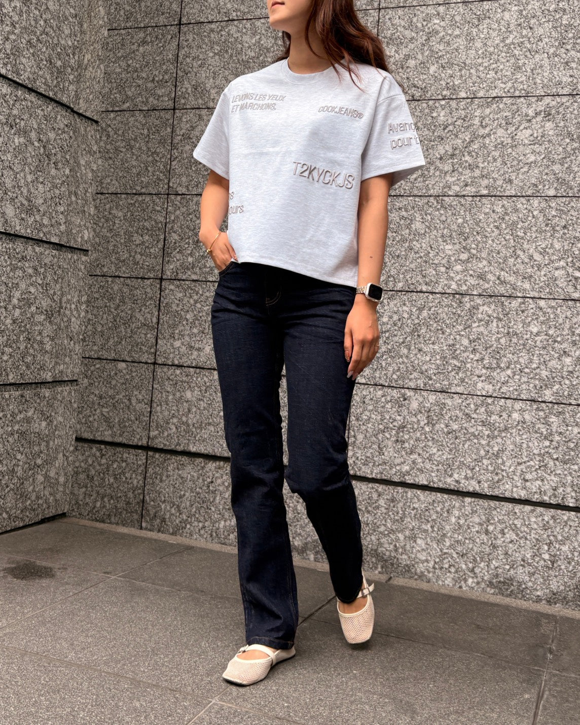 【再入荷】3Dランダム刺繡T WOMEN