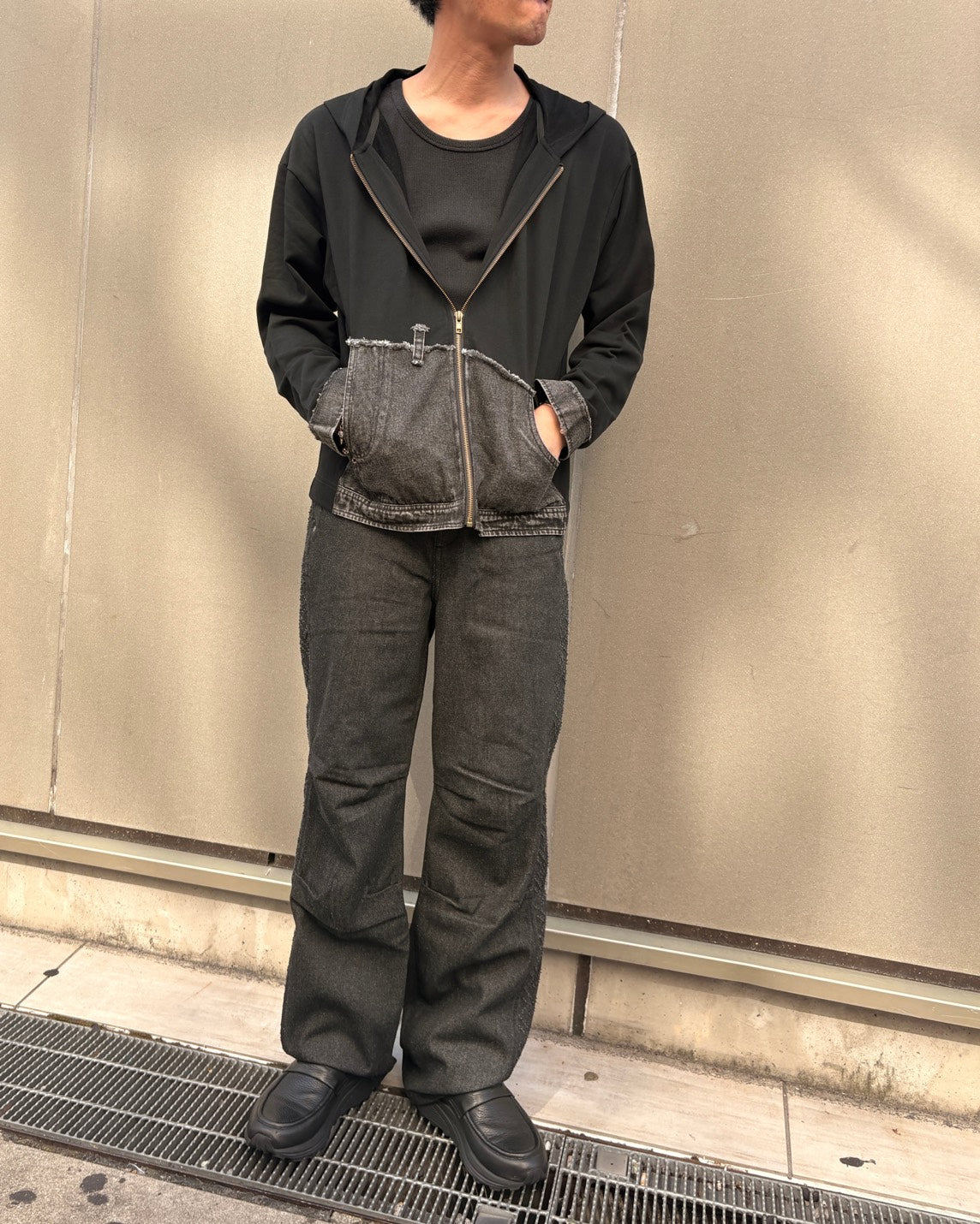 デニムドッキングZIPパーカー MEN
