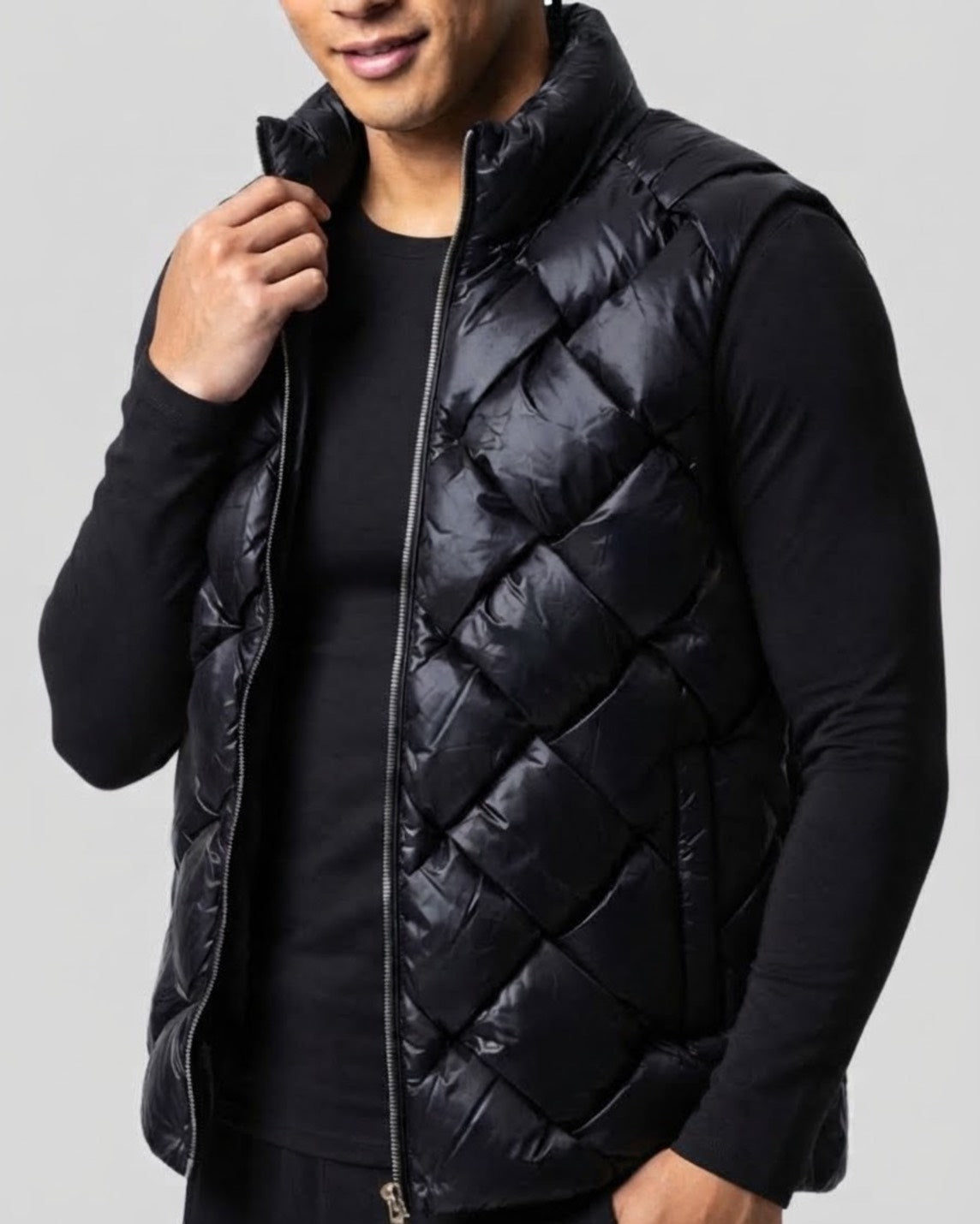 MEN 178cm ブラック/サイズL着用