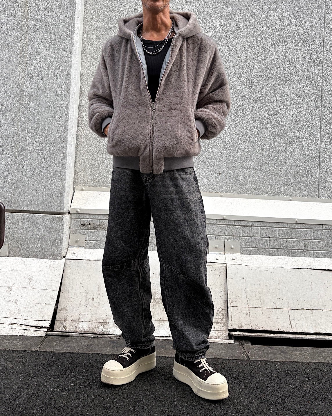 CJリバーシブルファーダウンジャケット UNISEX