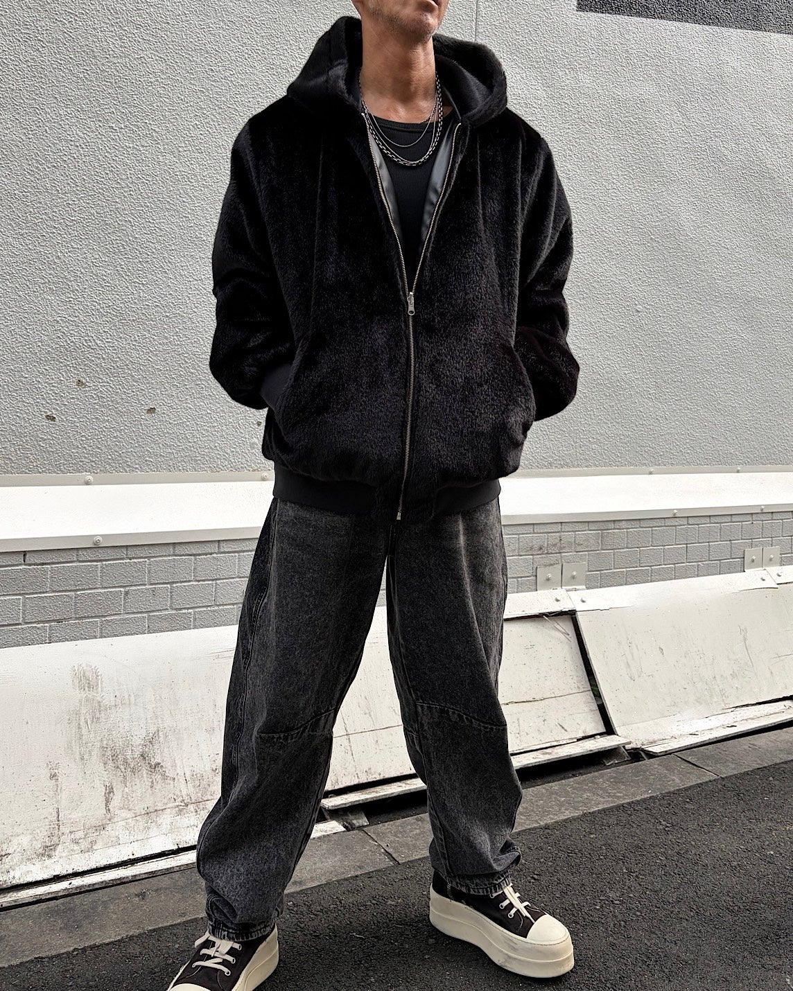 CJリバーシブルファーダウンジャケット UNISEX