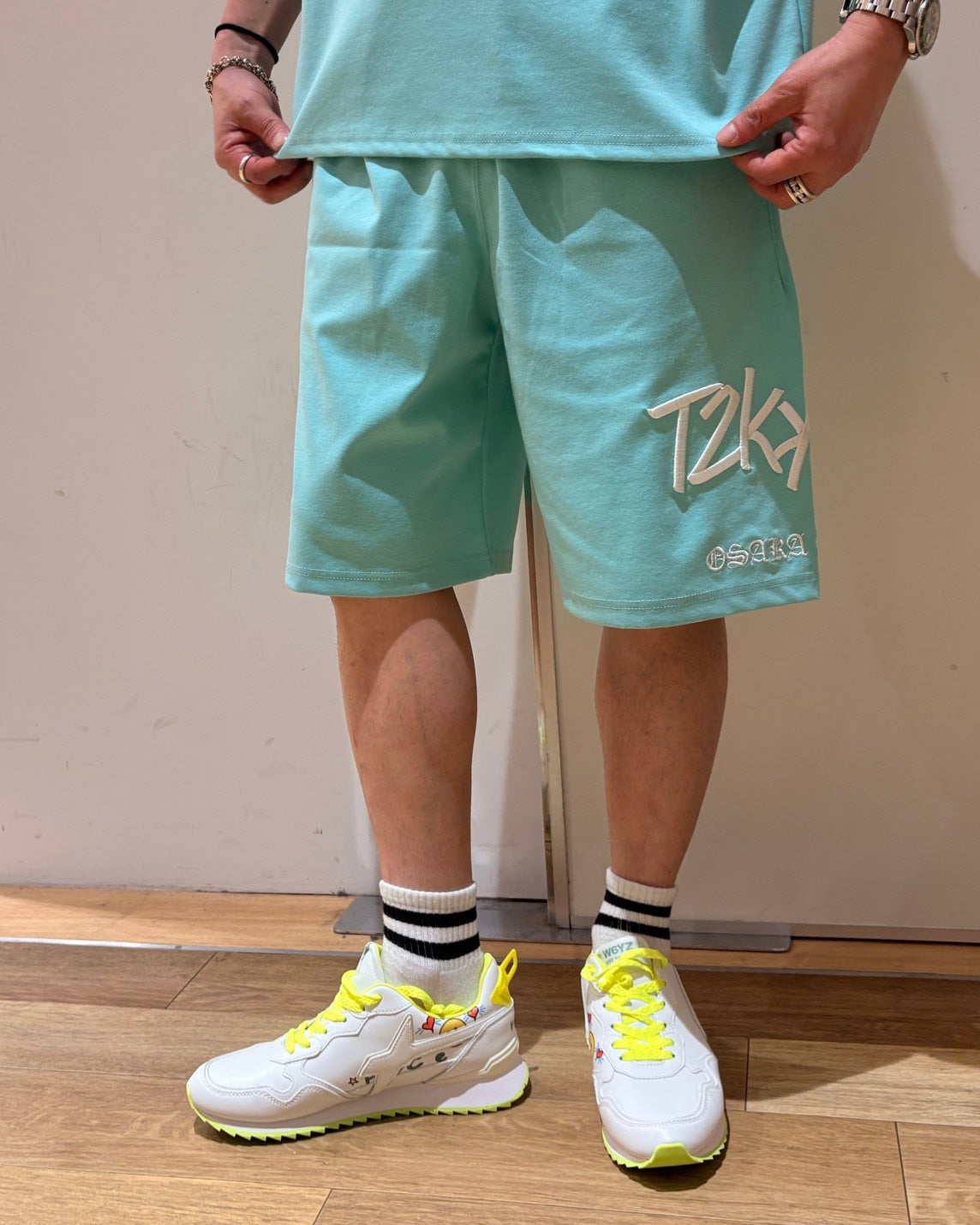 MEN 170cm エメラルド/サイズF着用