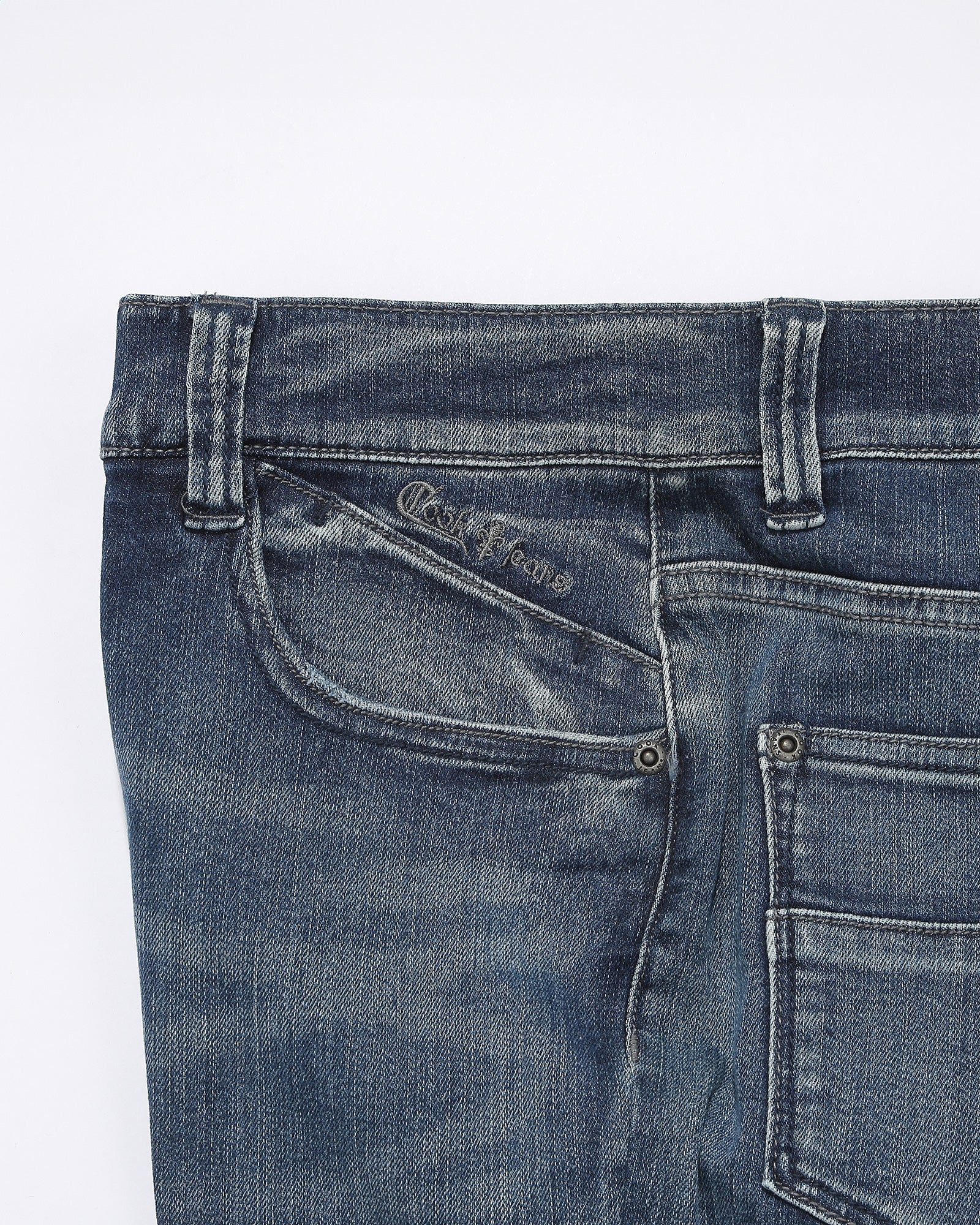 RAINBOW裾フレアーデニムパンツ WOMEN