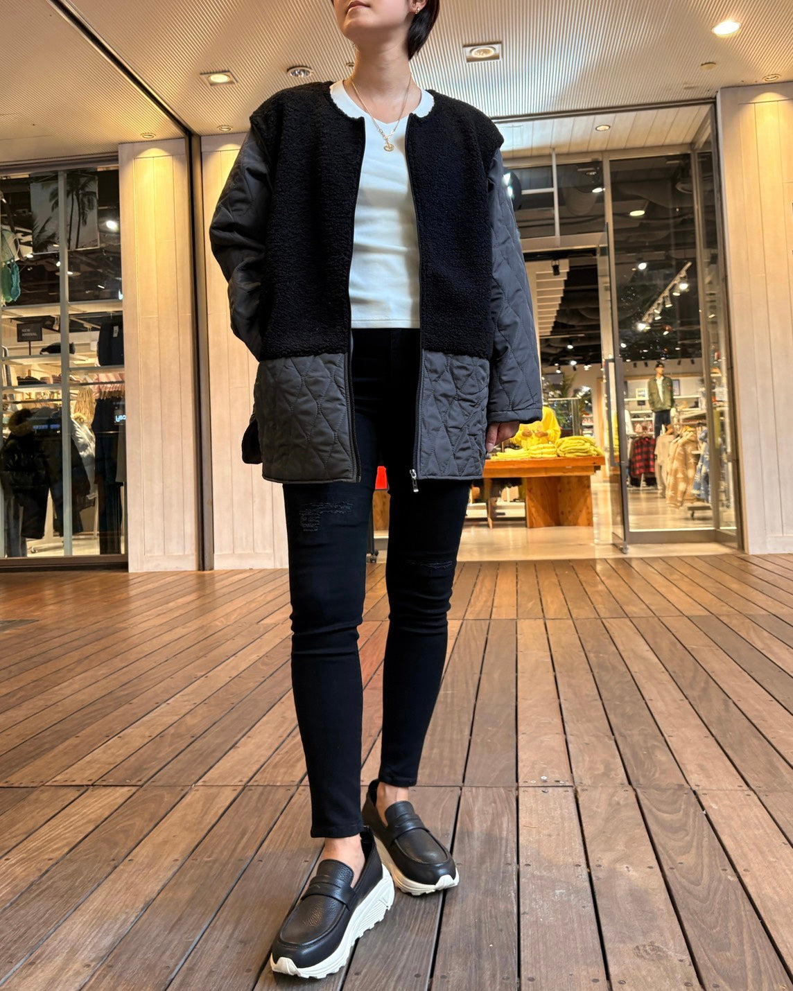 ボアキルトジャケット WOMEN
