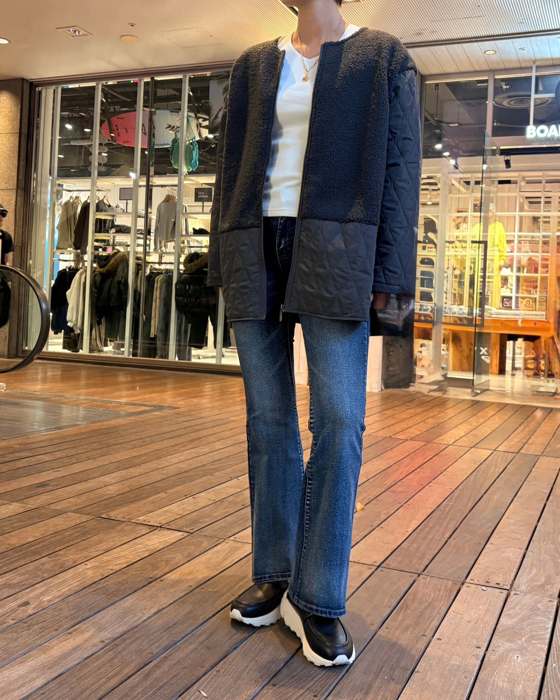 ボアキルトジャケット WOMEN