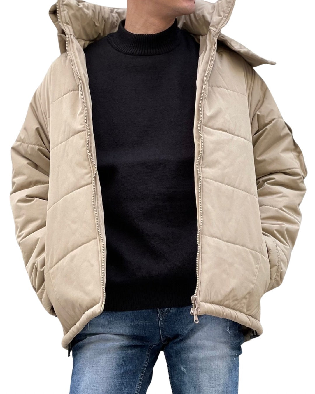 MEN 170cm ベージュ サイズ2着用