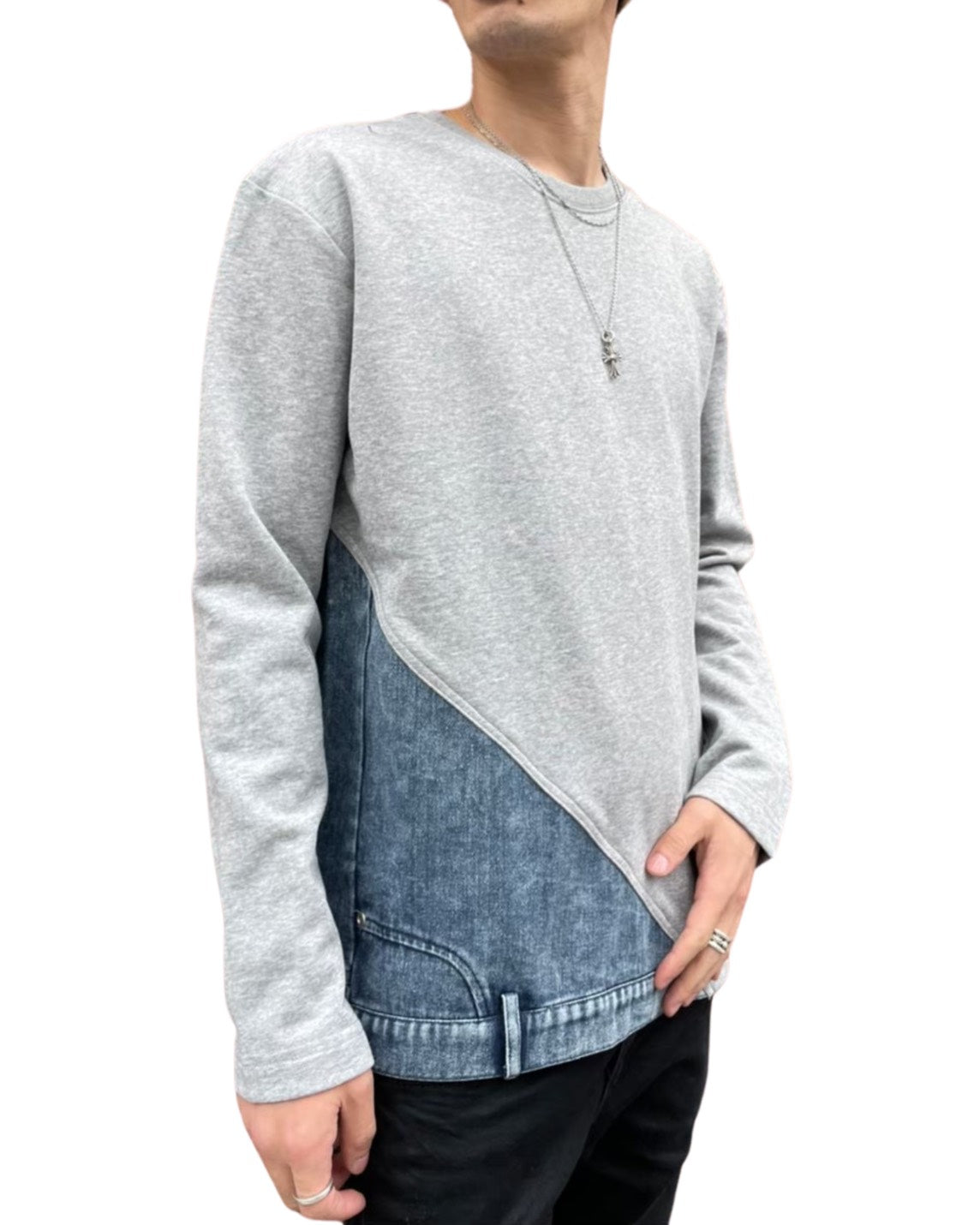 裏毛デニム×SWEAT UNISEX