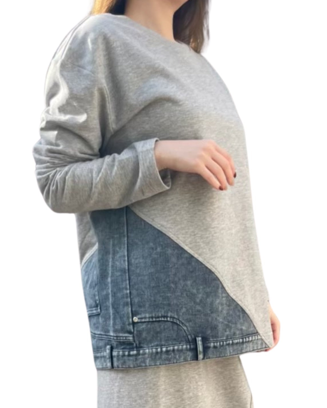 裏毛デニム×SWEAT UNISEX