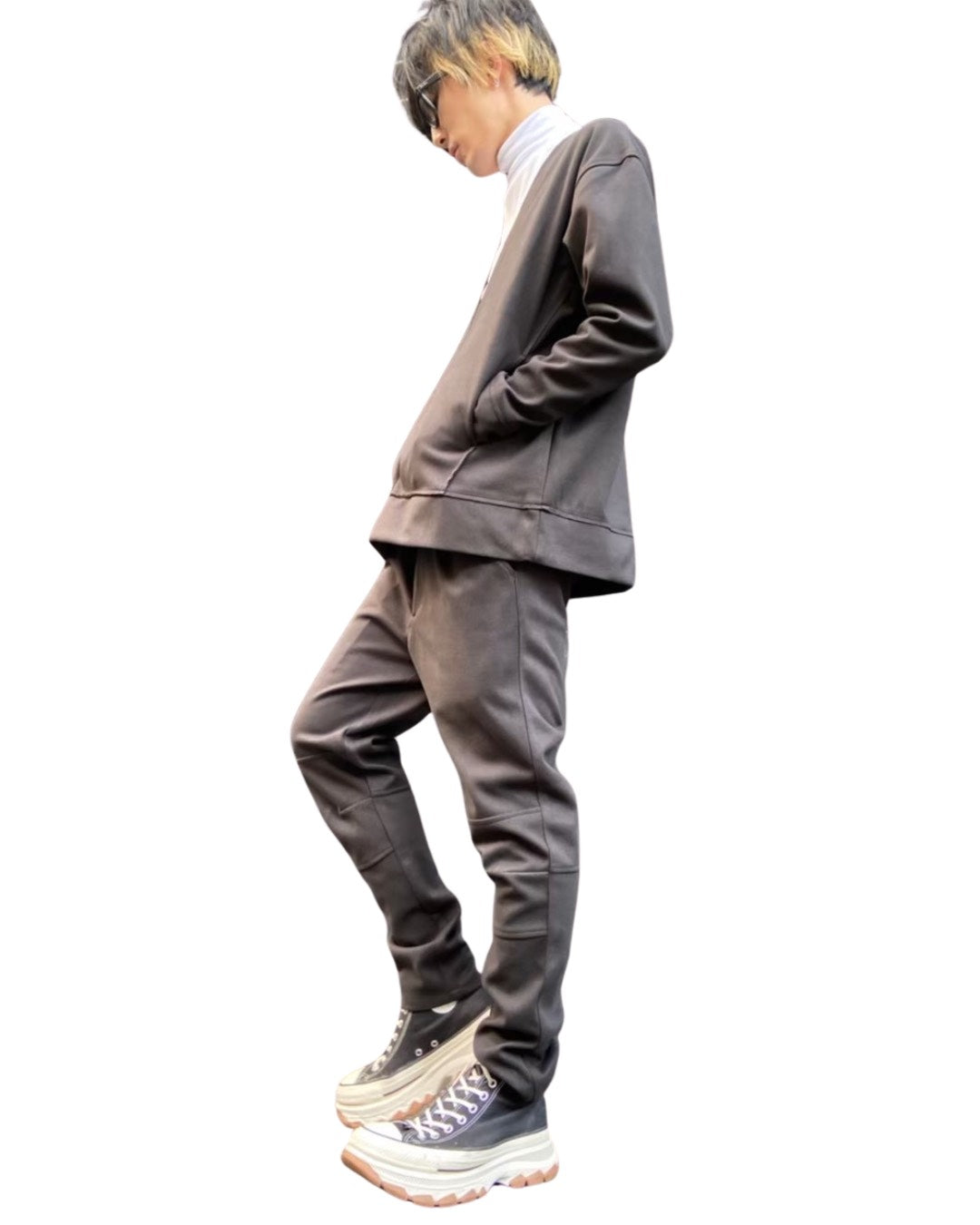 ピーチスキン深Vプルオーバー UNISEX