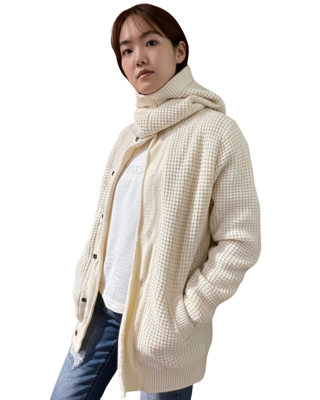 ワッフルニットジャケット UNISEX