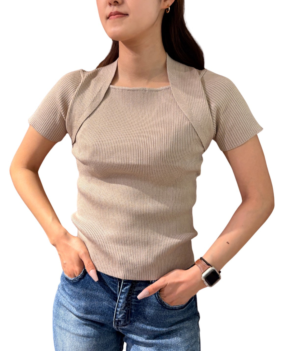 WOMEN 165cm ベージュ/サイズF着用