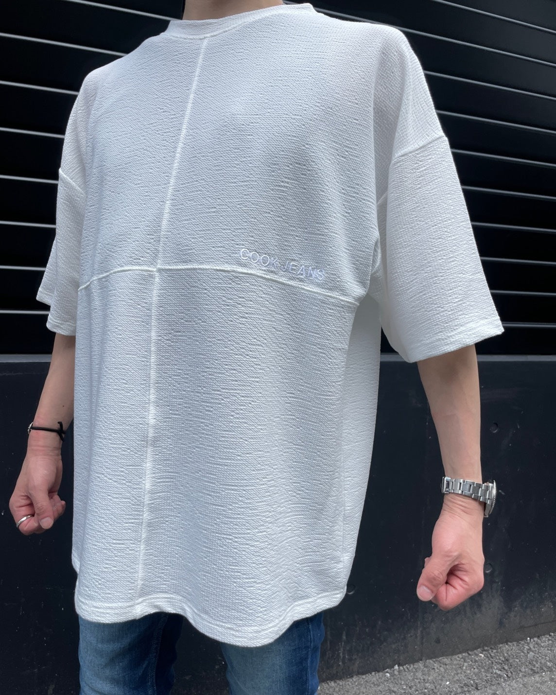 MEN 170cm ホワイト/Fサイズ着用