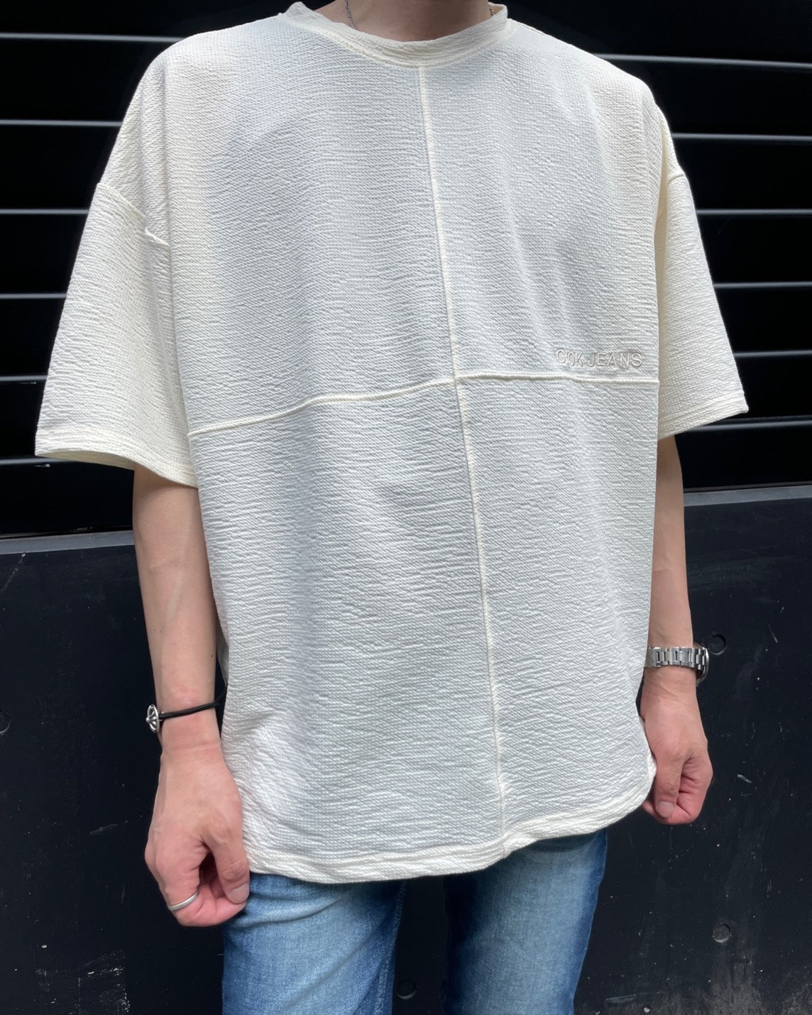 MEN 170cm クリーム/Fサイズ着用