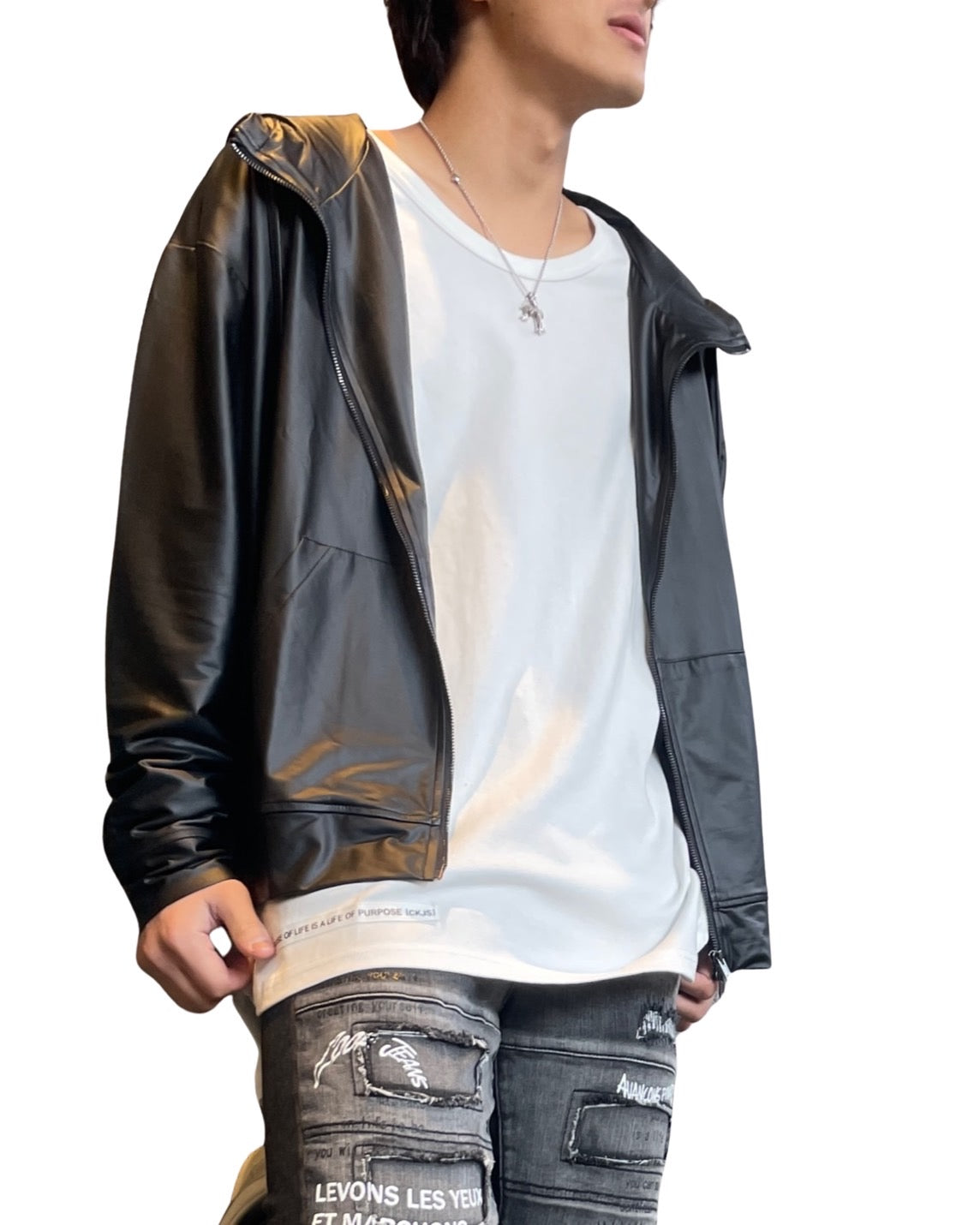 コーティングZIPパーカー UNISEX