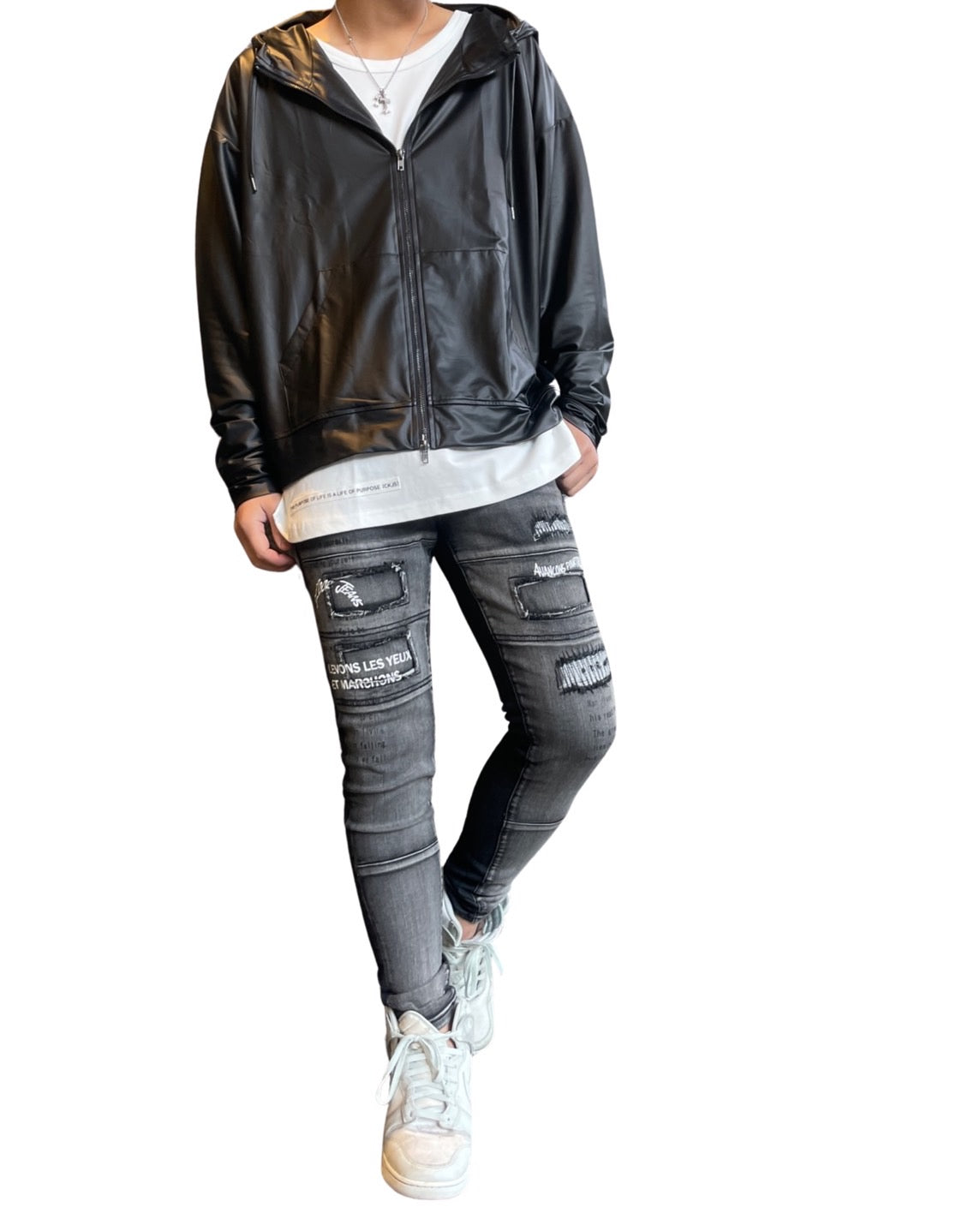 コーティングZIPパーカー UNISEX