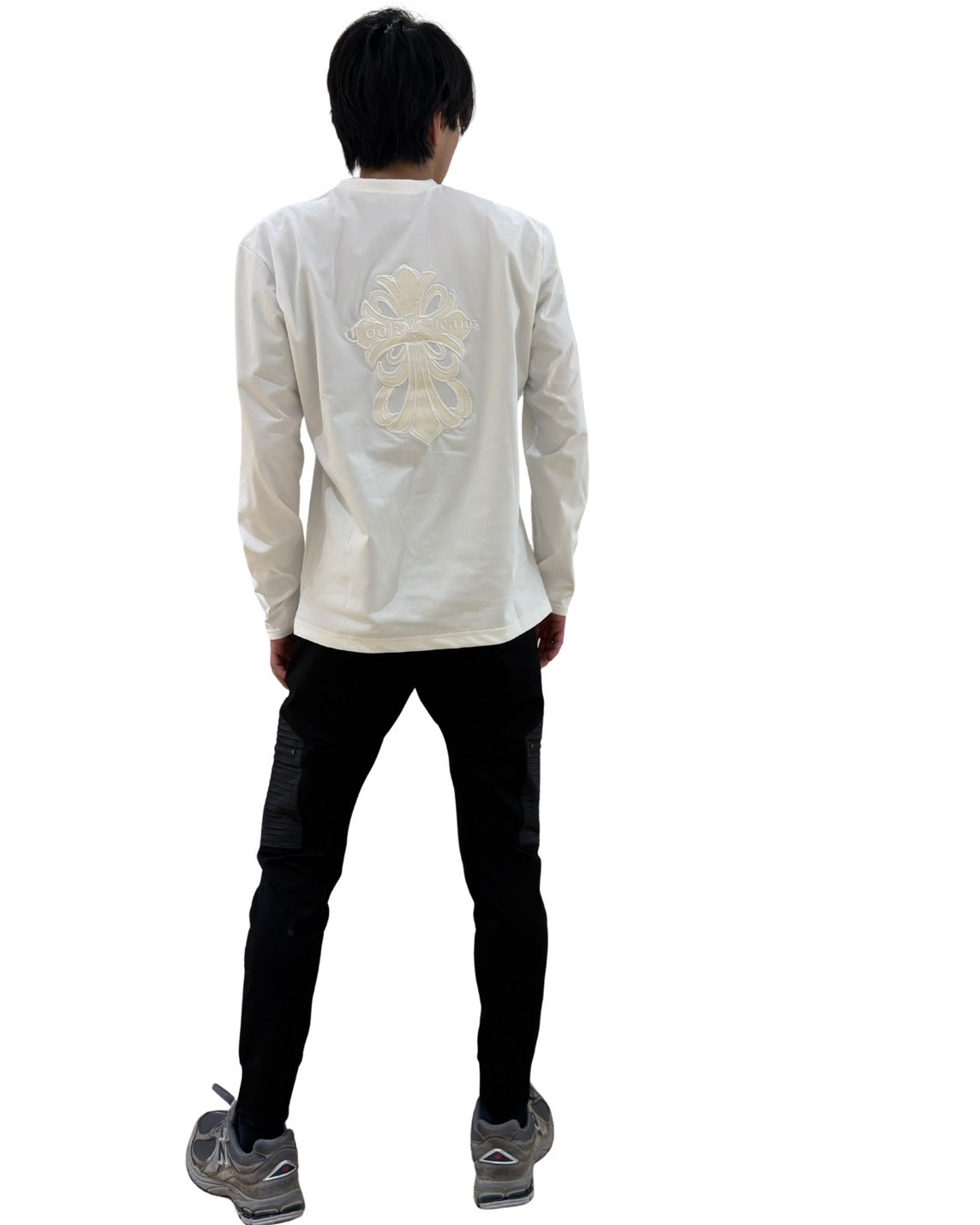 PUダガークロスVネックロンT UNISEX