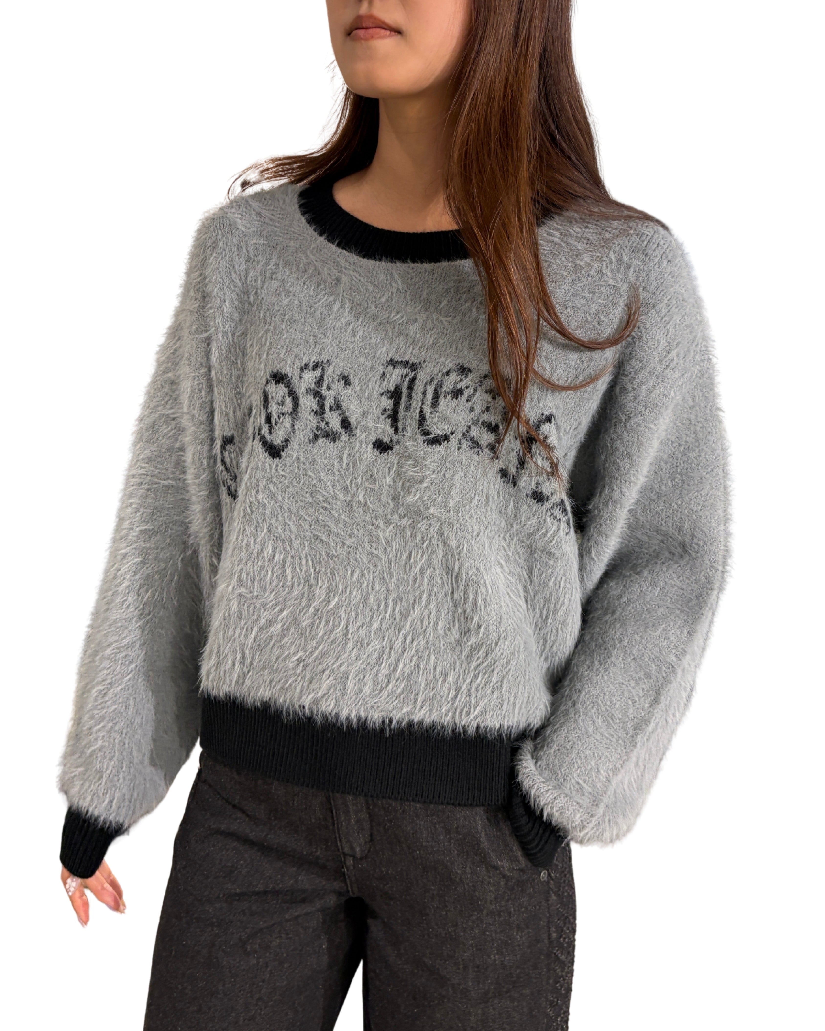 シャギーCJロゴニット WOMEN