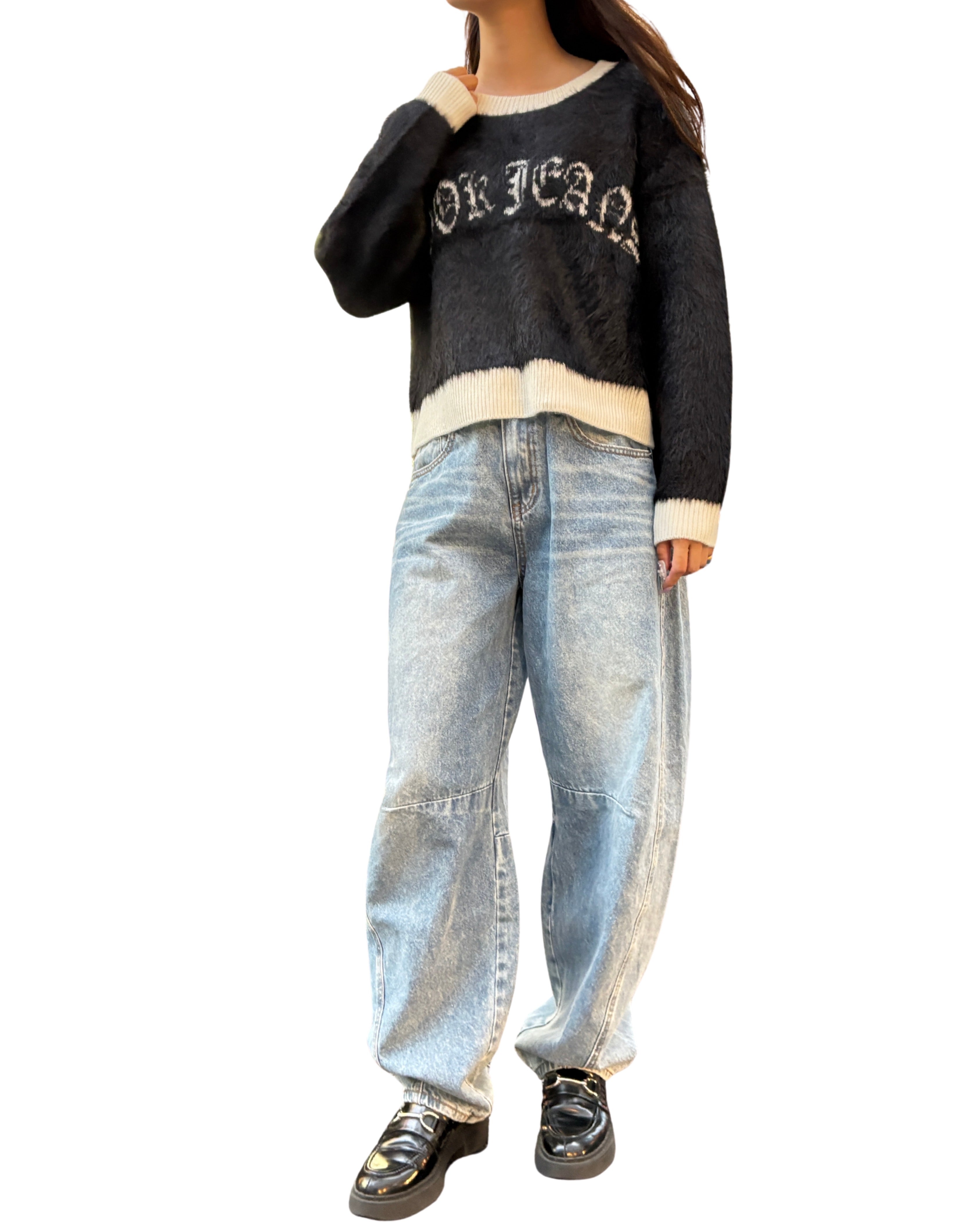 シャギーCJロゴニット WOMEN