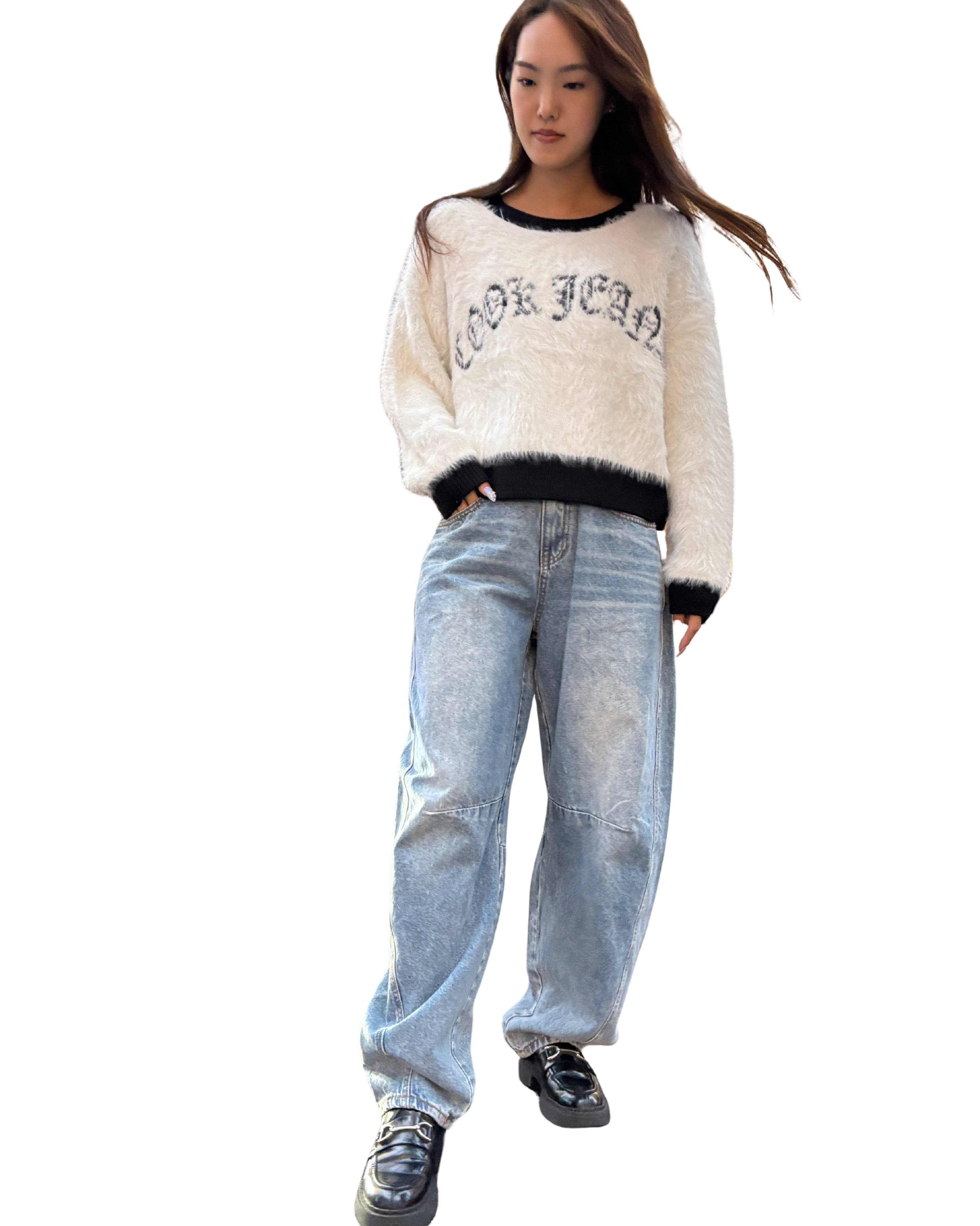 シャギーCJロゴニット WOMEN