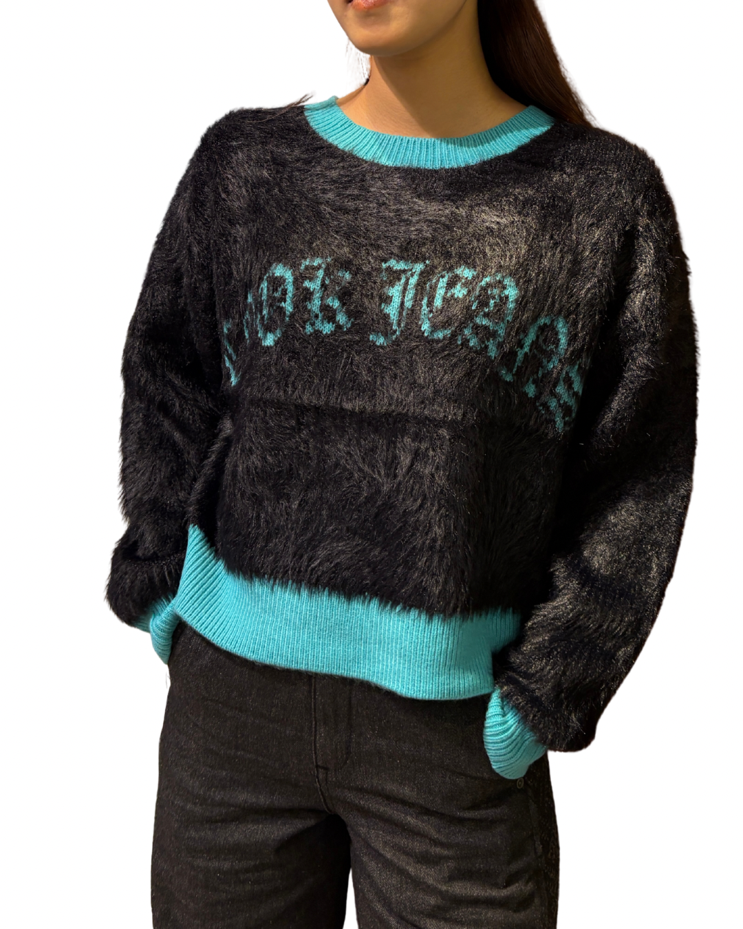 WOMEN 165cm ブルー×ブラック サイズF着用