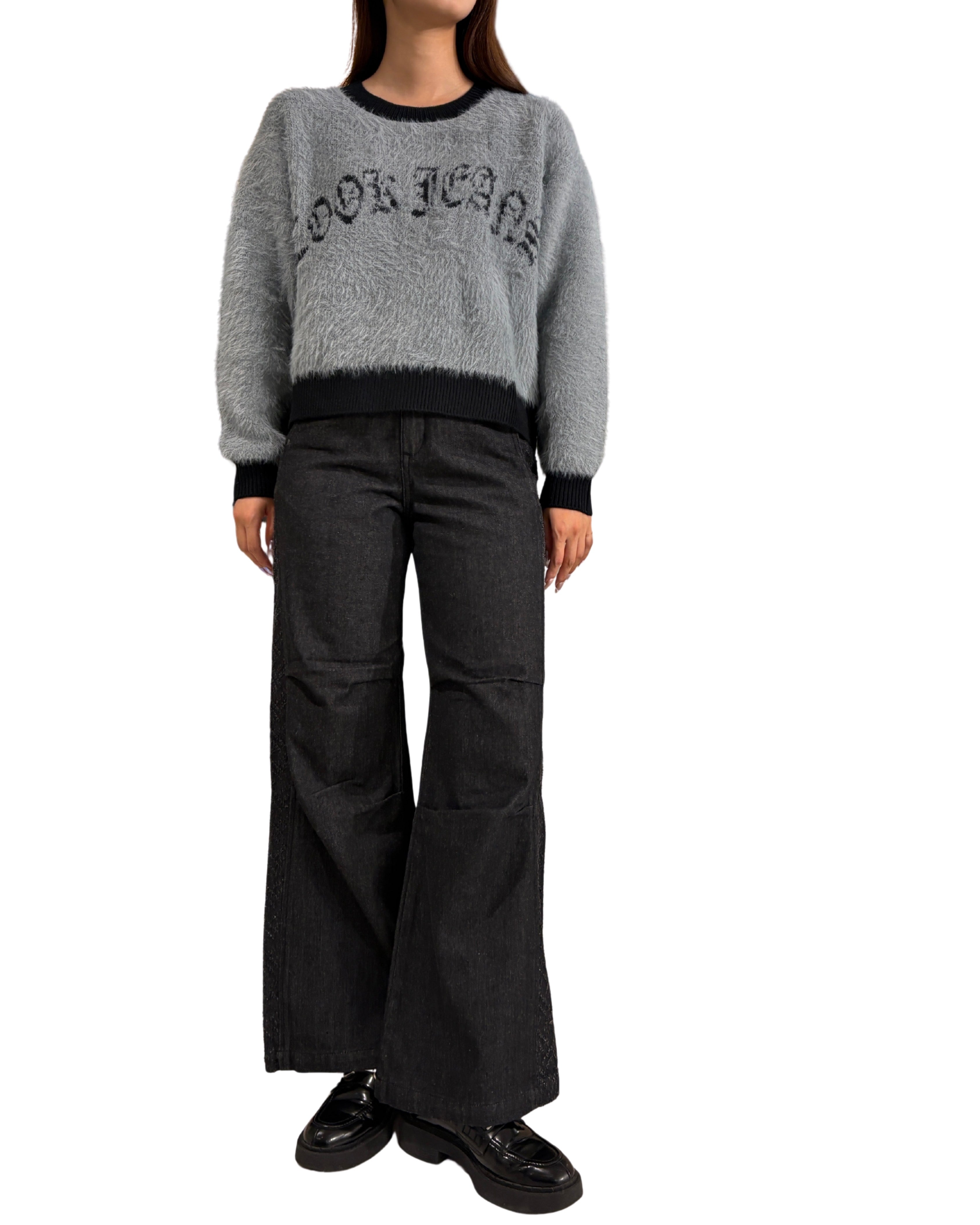 シャギーCJロゴニット WOMEN