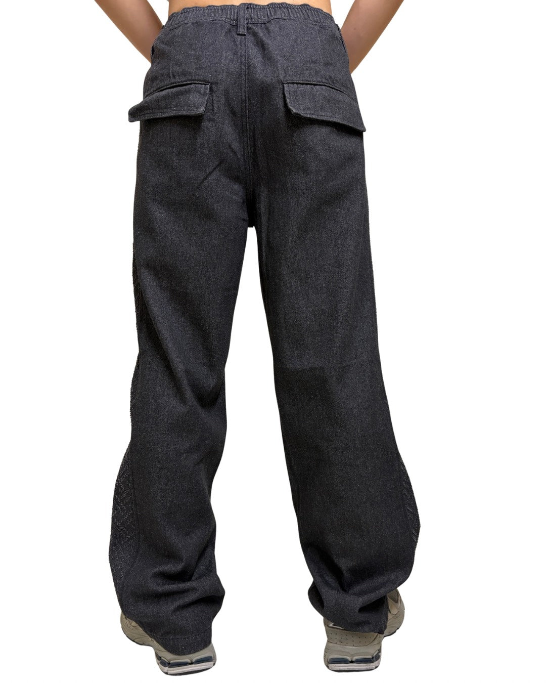 Nachiサイド切替膝タックデニムパンツ MEN