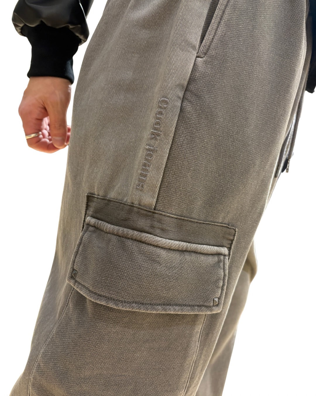 製品染カーゴコンビパンツ UNISEX