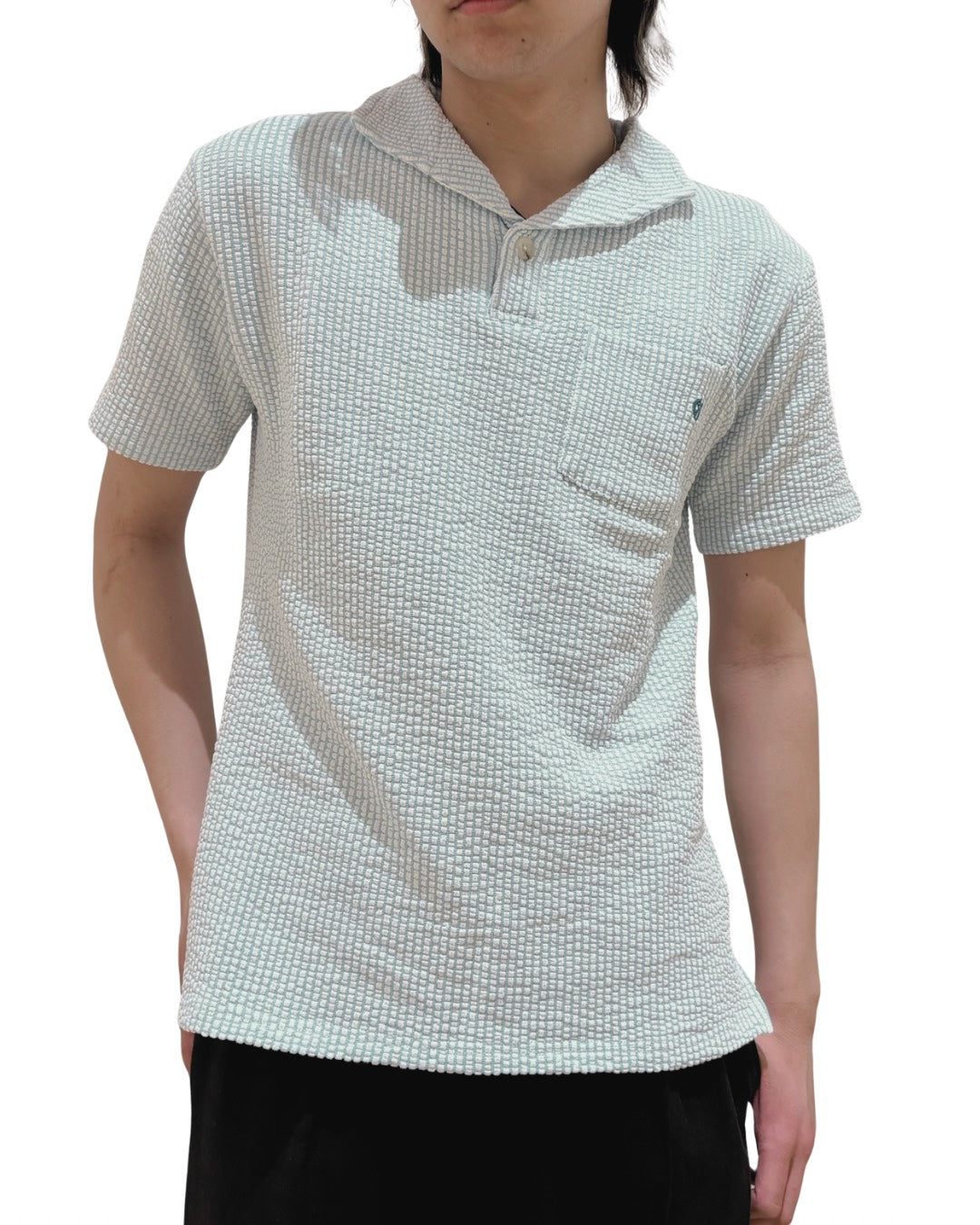 MEN 175cm サックス/サイズ2着用