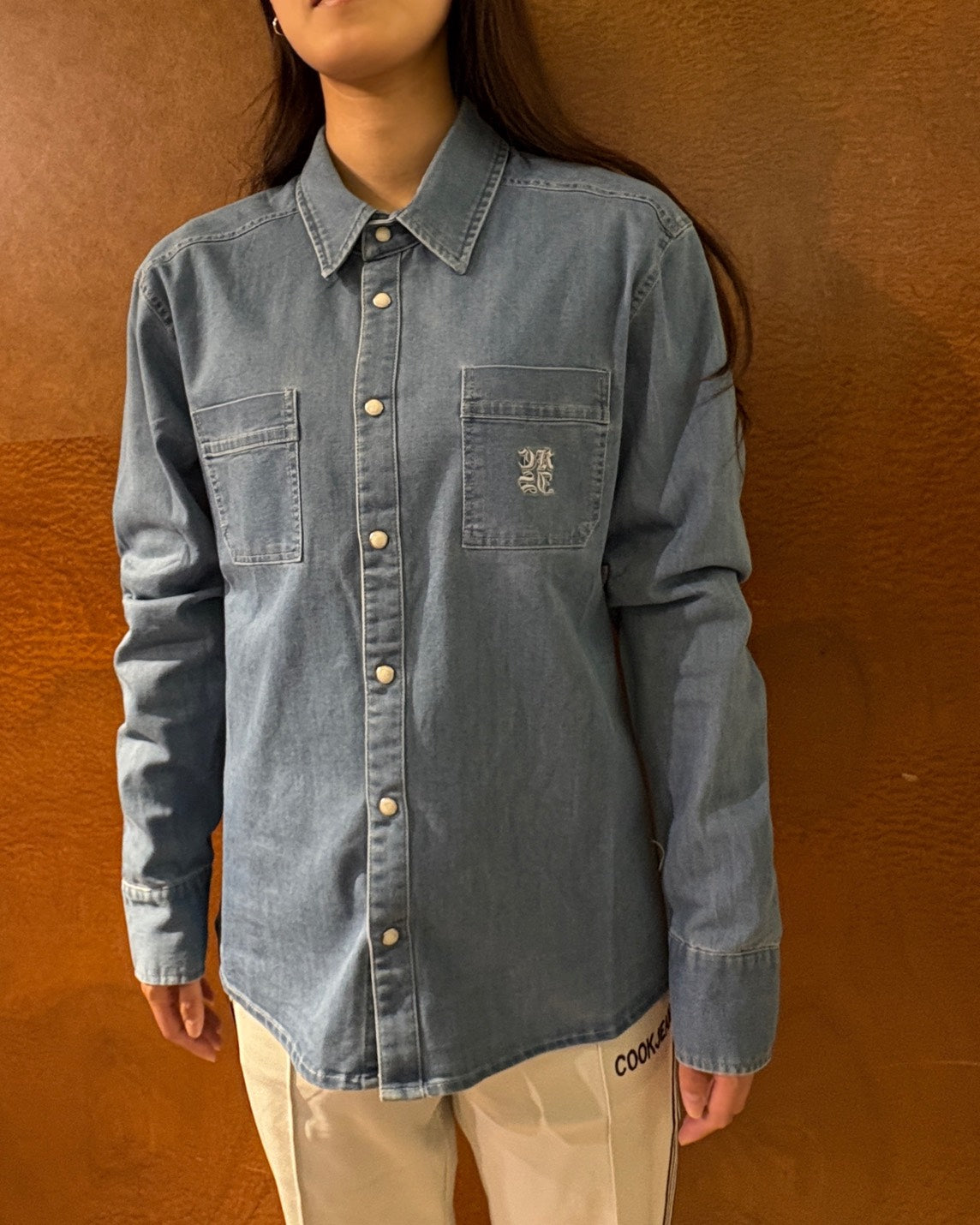 CKJS刺繍デニムSH UNISEX