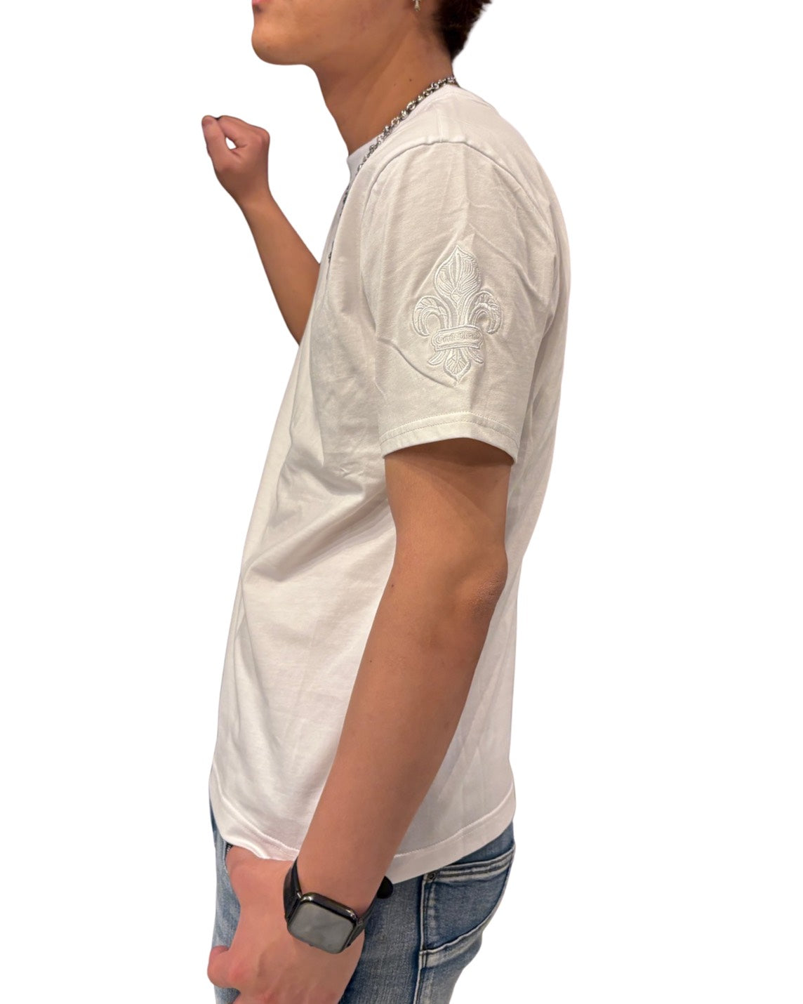 袖ダガー刺繍T UNISEX