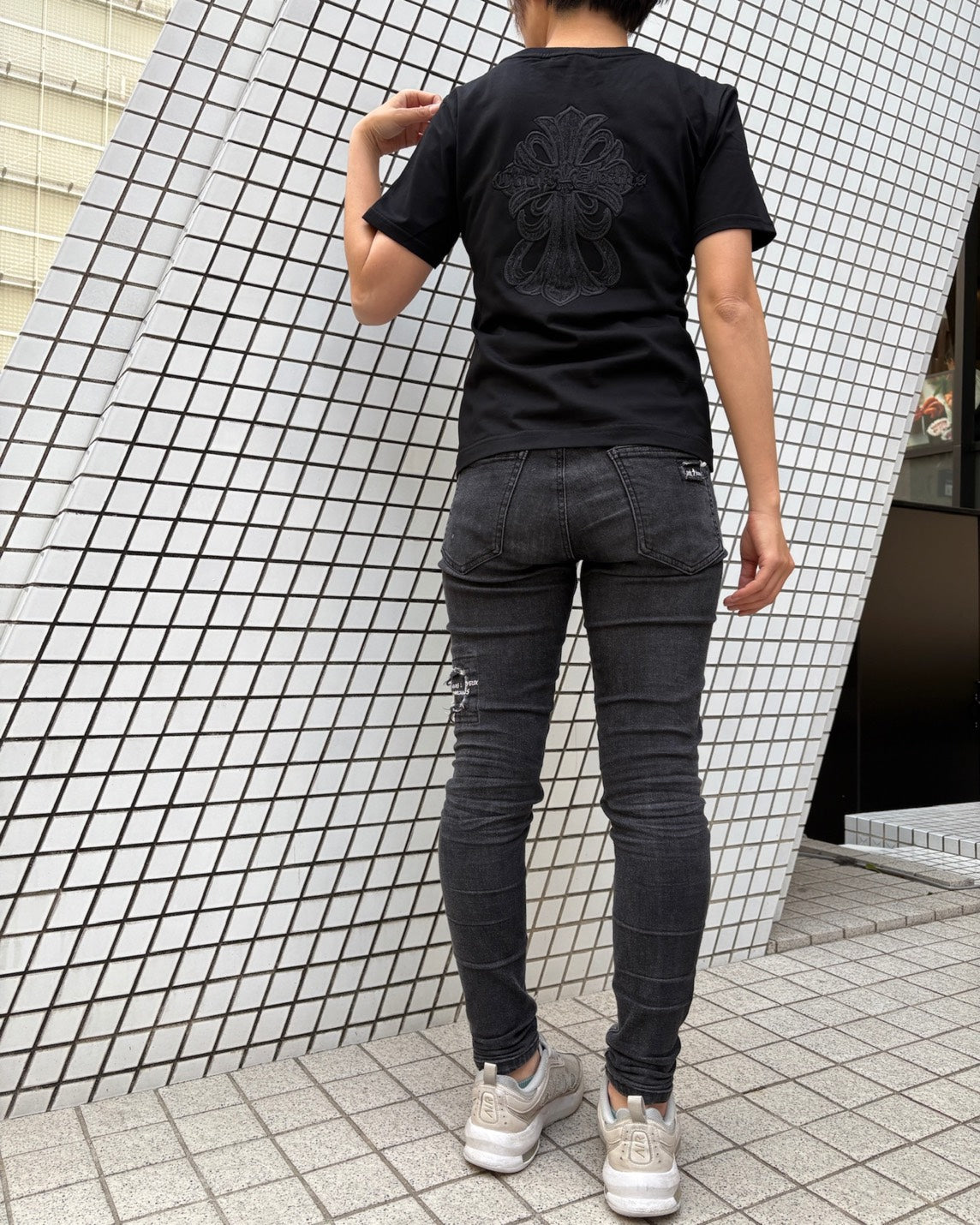 デニムクロス刺繡T UNISEX