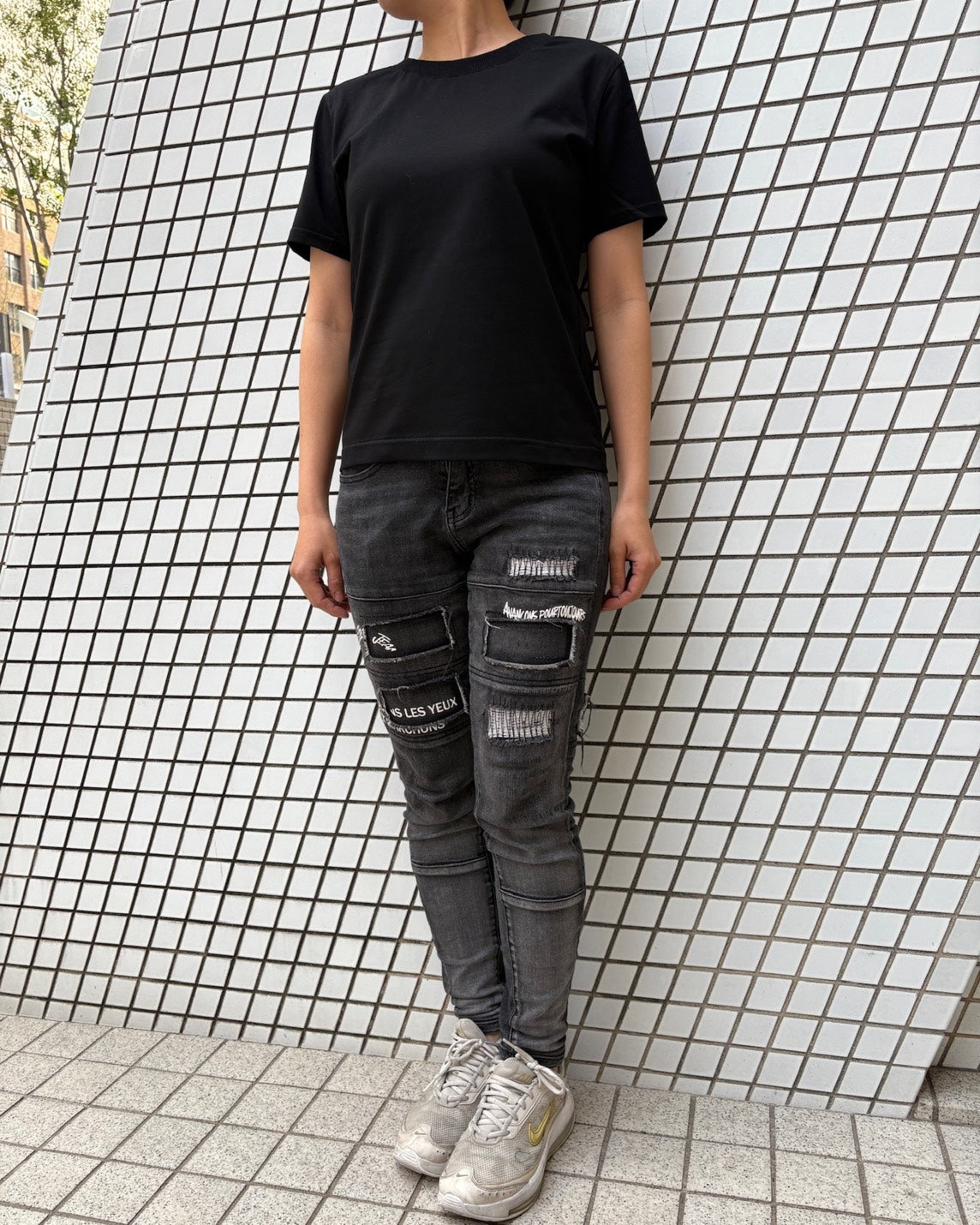 デニムクロス刺繡T UNISEX