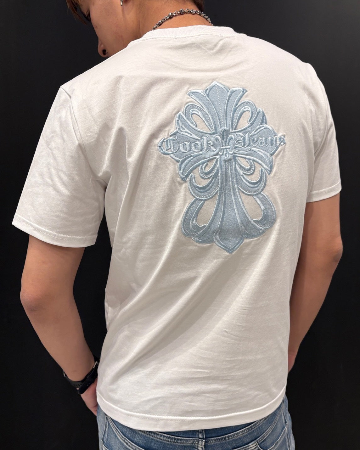 デニムクロス刺繡T UNISEX
