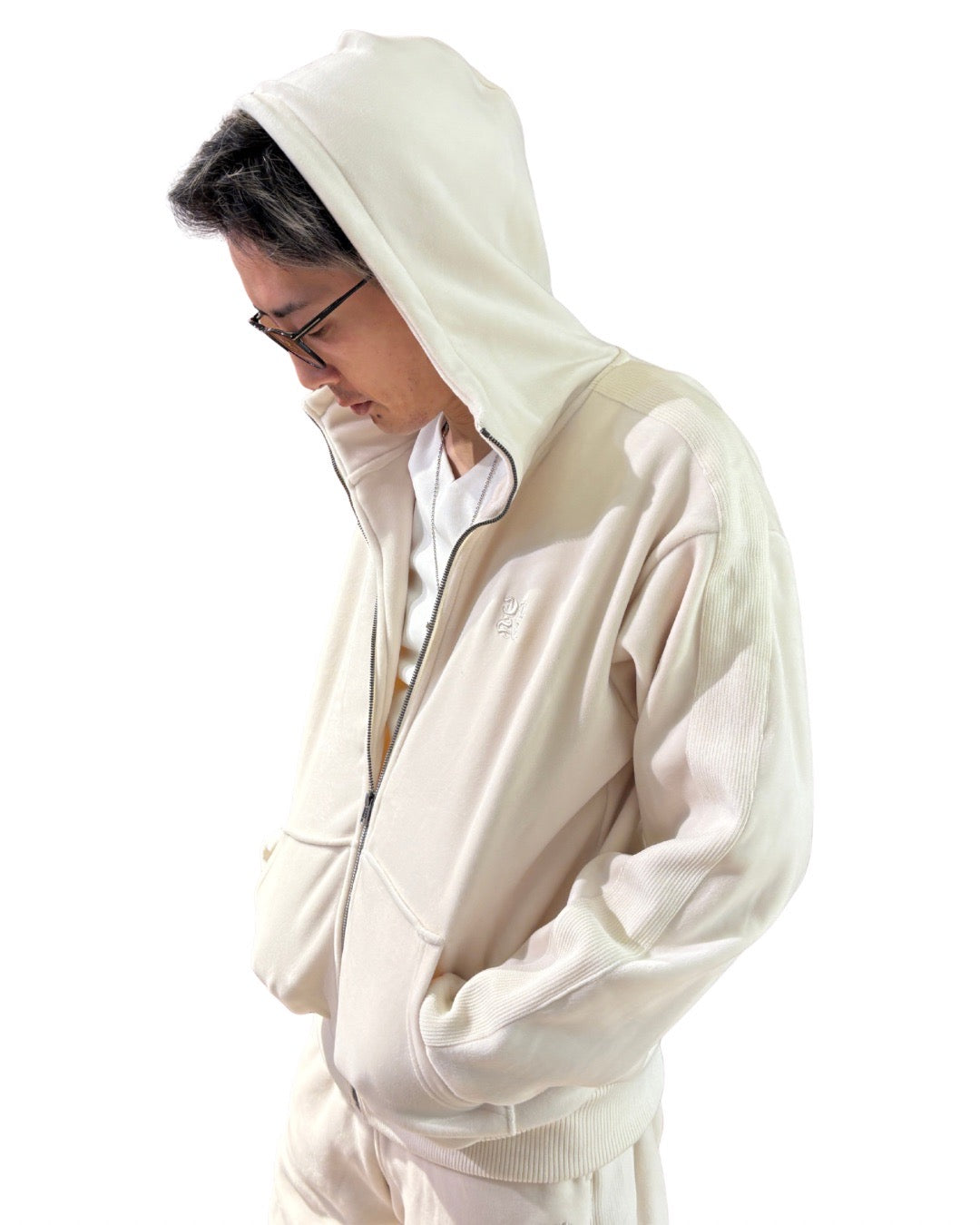 両面マイクロスウェードジップジャケット UNISEX