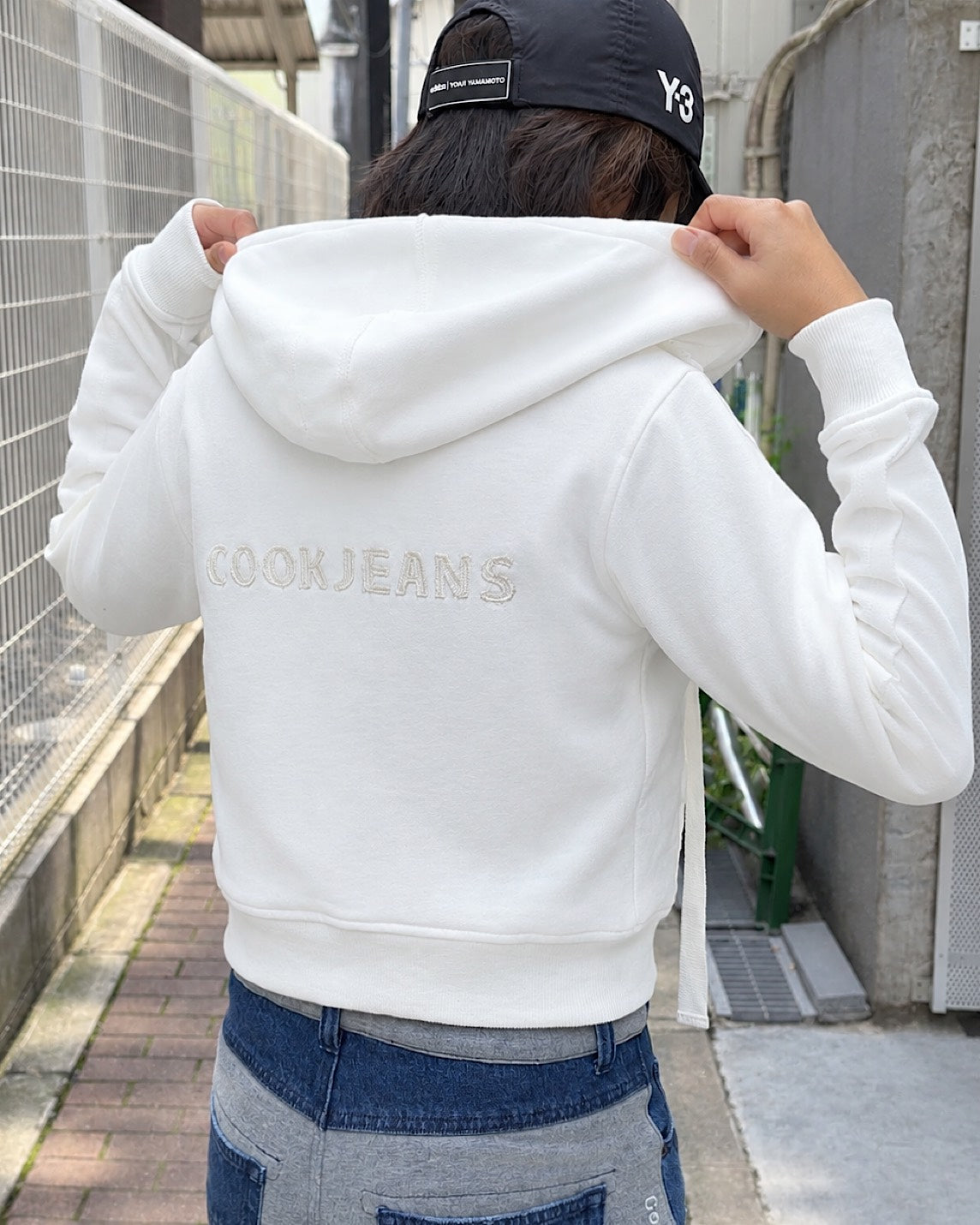 カットオフスウェットジップパーカー WOMEN