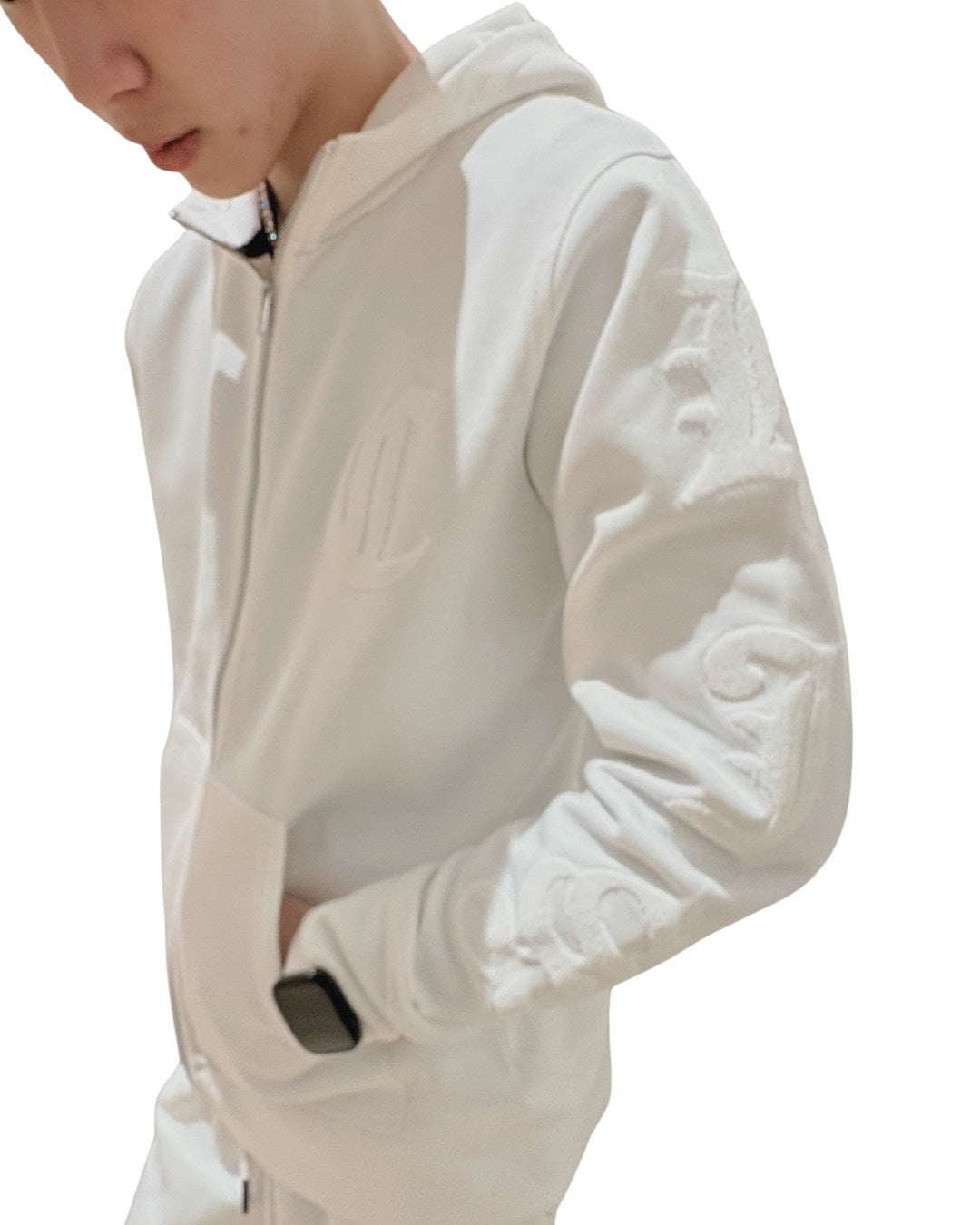 パイルワッペンZIPフードジャケット MEN