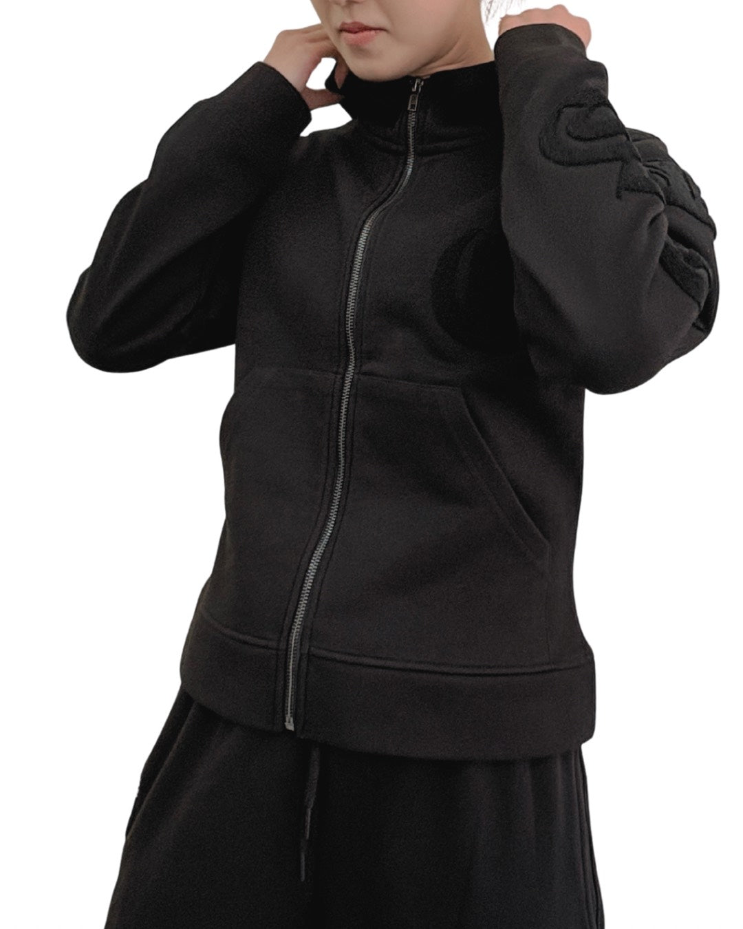 パイルワッペンZIPフードジャケット WOMEN