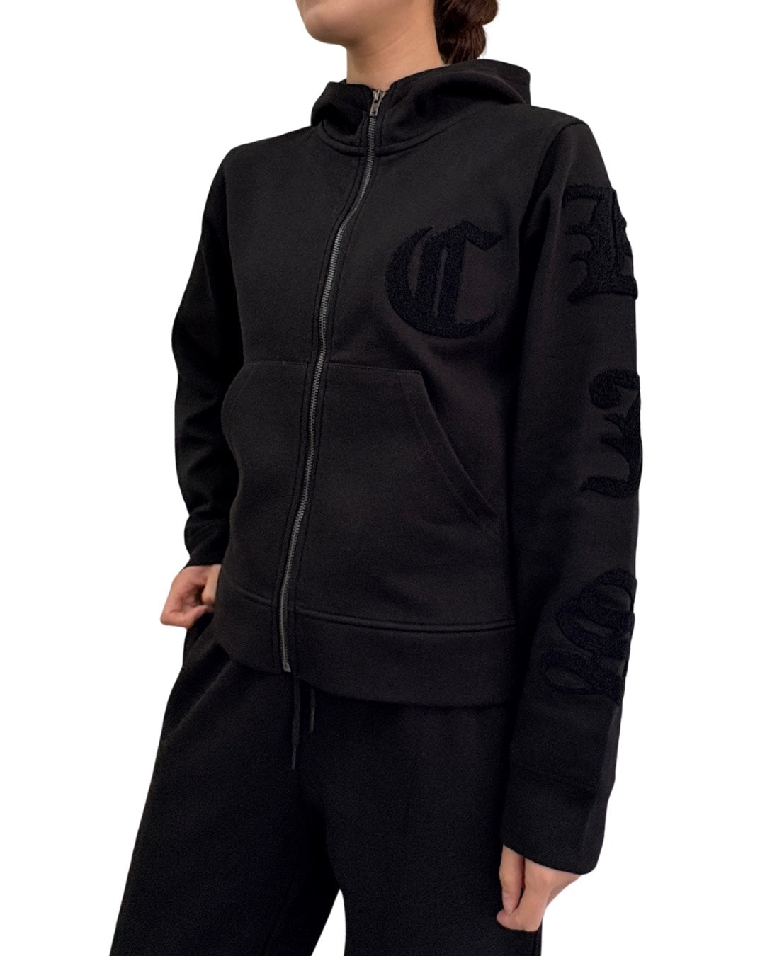 パイルワッペンZIPフードジャケット WOMEN