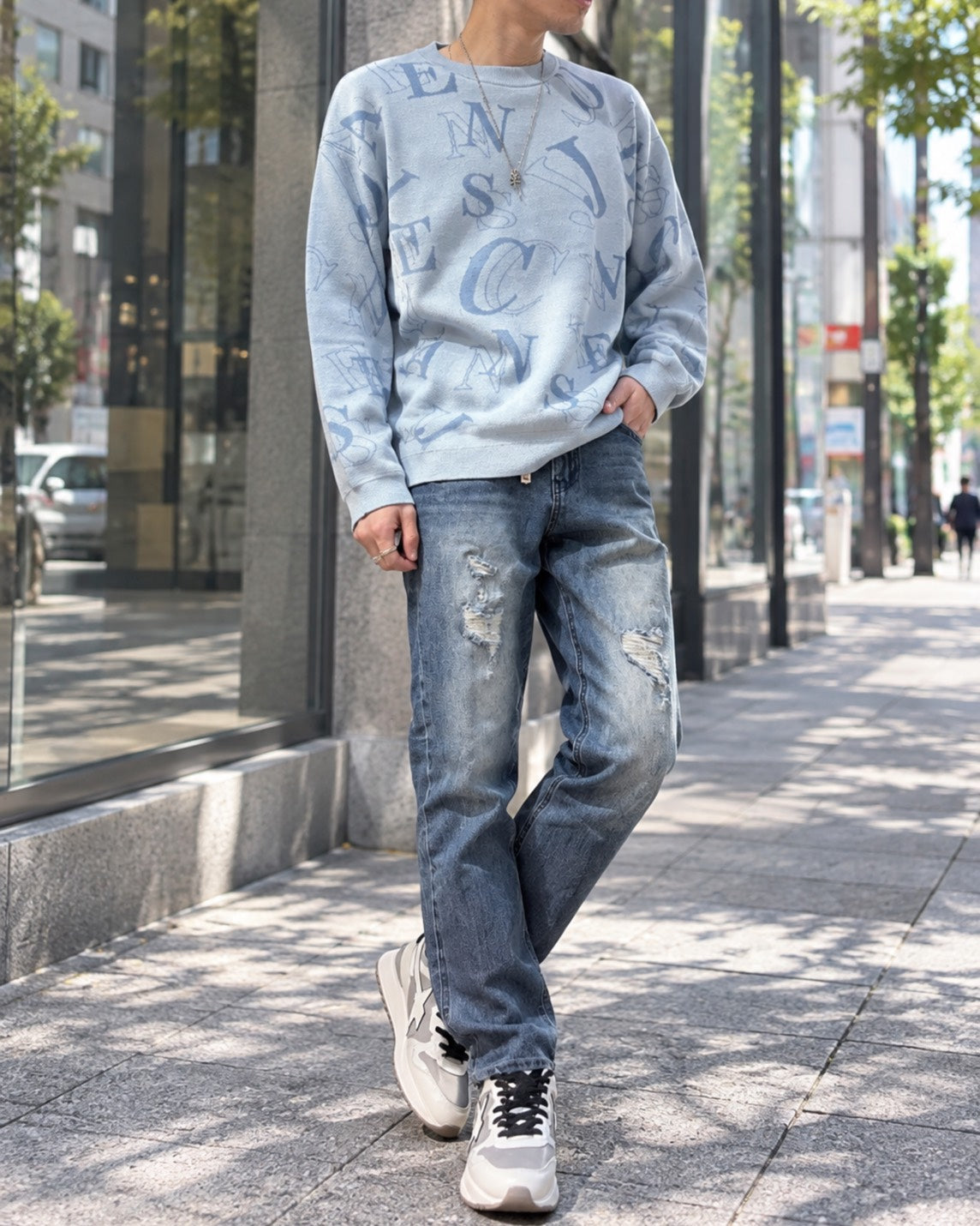 MEN 171cm ブルー/サイズ1着用