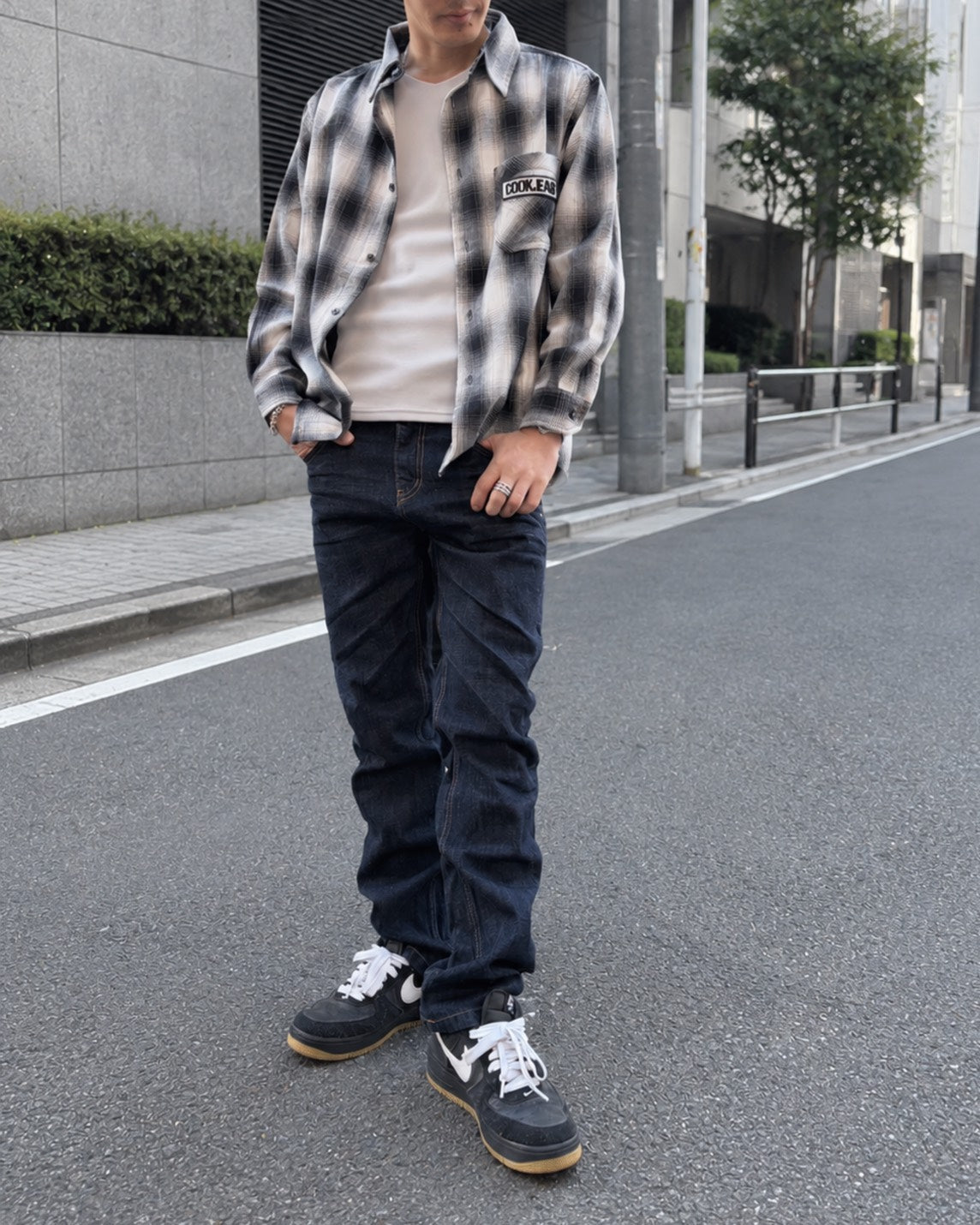 FIRSTワンウォッシュデニムパンツ UNISEX