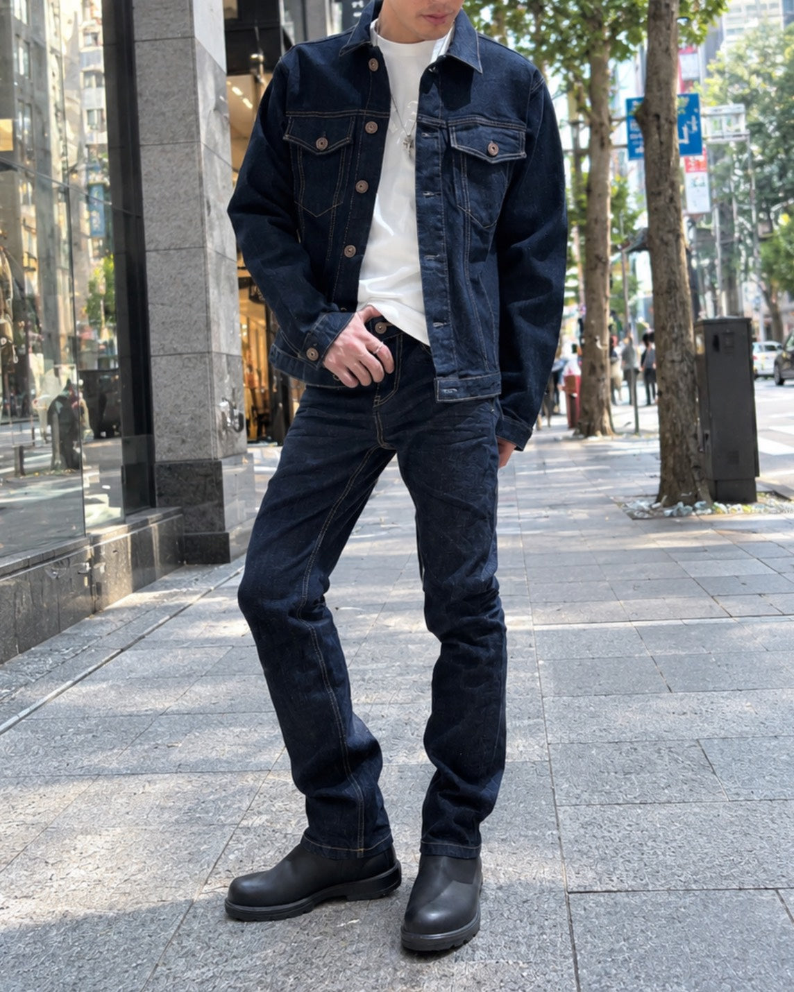 FIRSTワンウォッシュデニムパンツ UNISEX